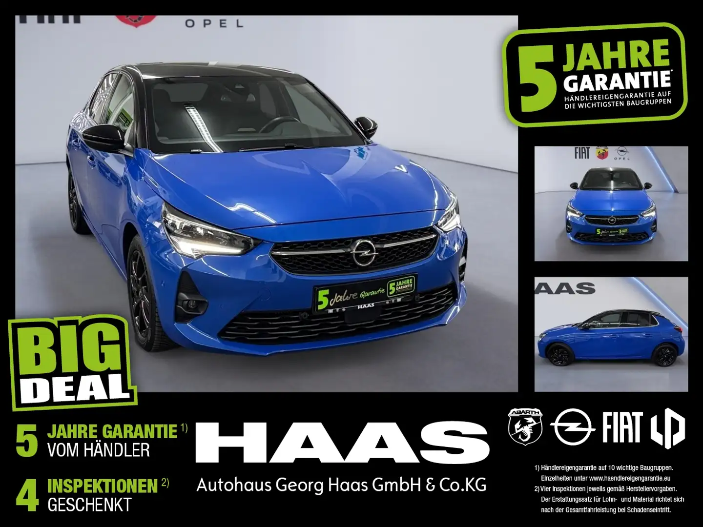 Opel Corsa F 1.2 Turbo Allwetterreifen, Sitzheizung Blau - 1