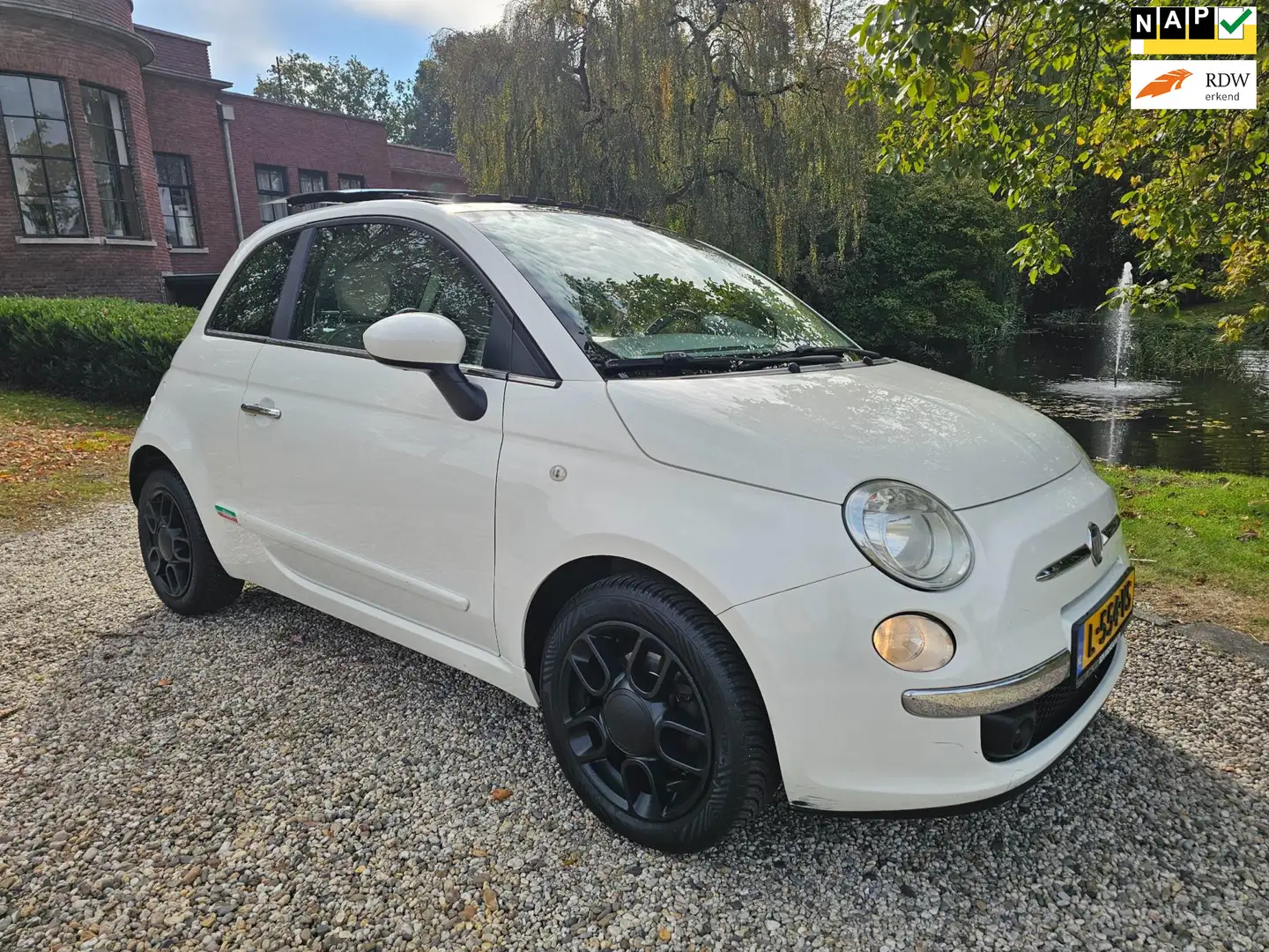 Fiat 500 1.4-16V PANORAMA/airco *apk:06-2026* Blanc - 1