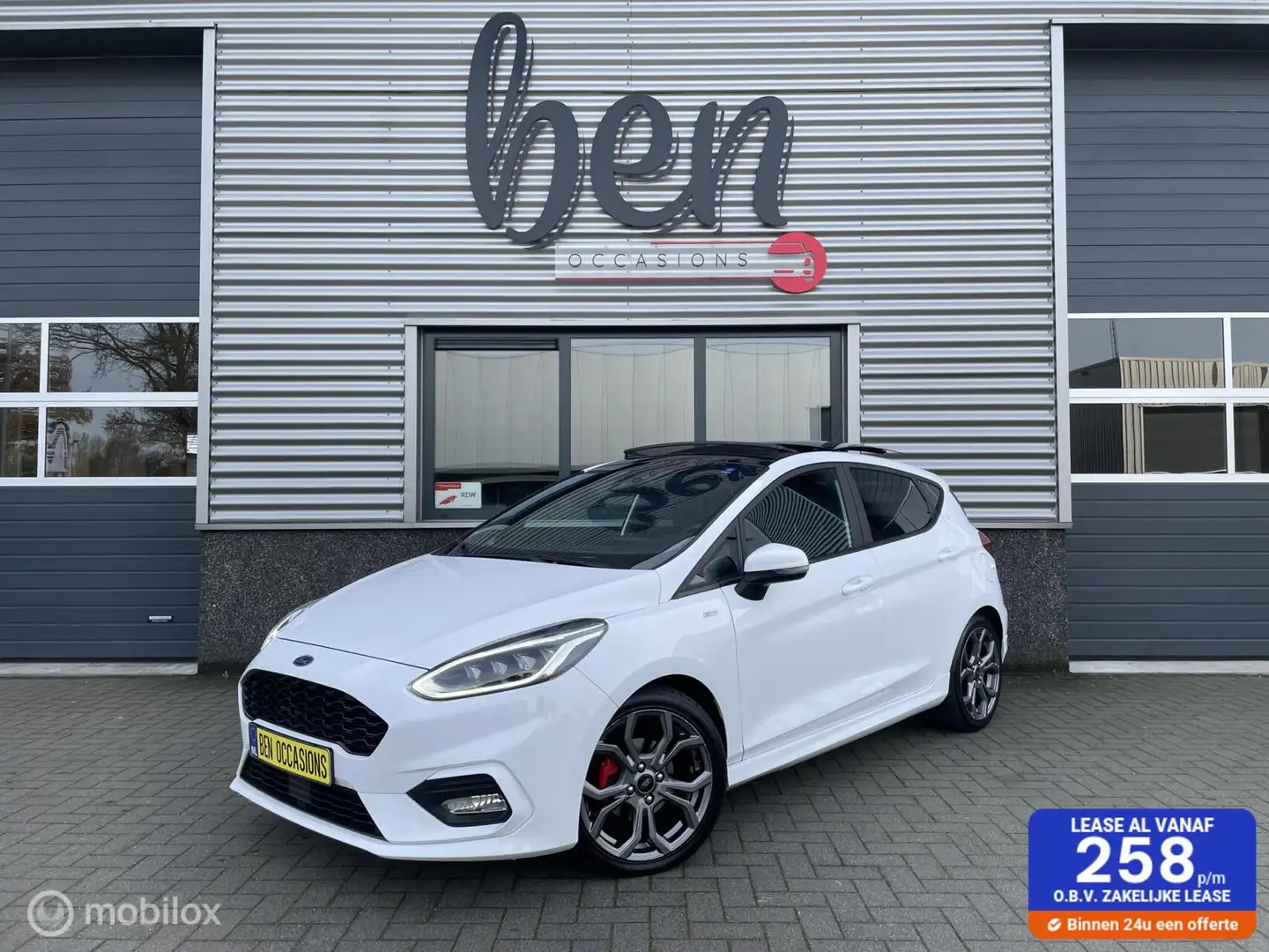 Ford Fiesta 1.0 EcoBoost ST-Line 1e Eig Pano TOPSTAAT!! Blanc - 1