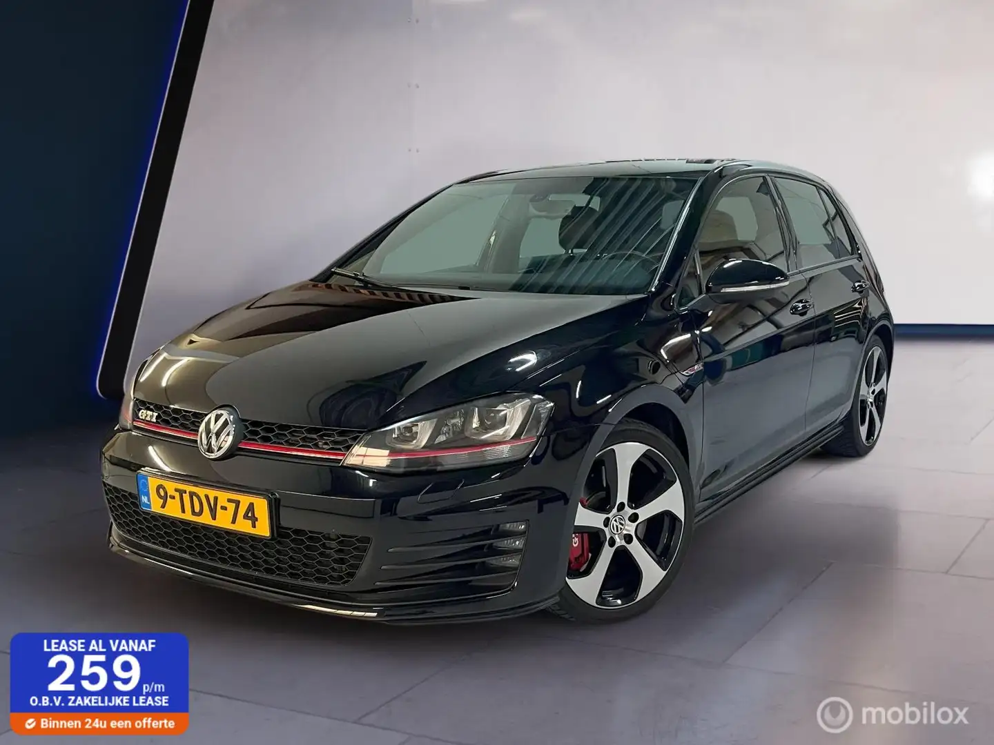 Volkswagen Golf GTI 2.0 TSI Perform.✓Org. NL✓Leer✓Xenon✓Navi Zwart - 1