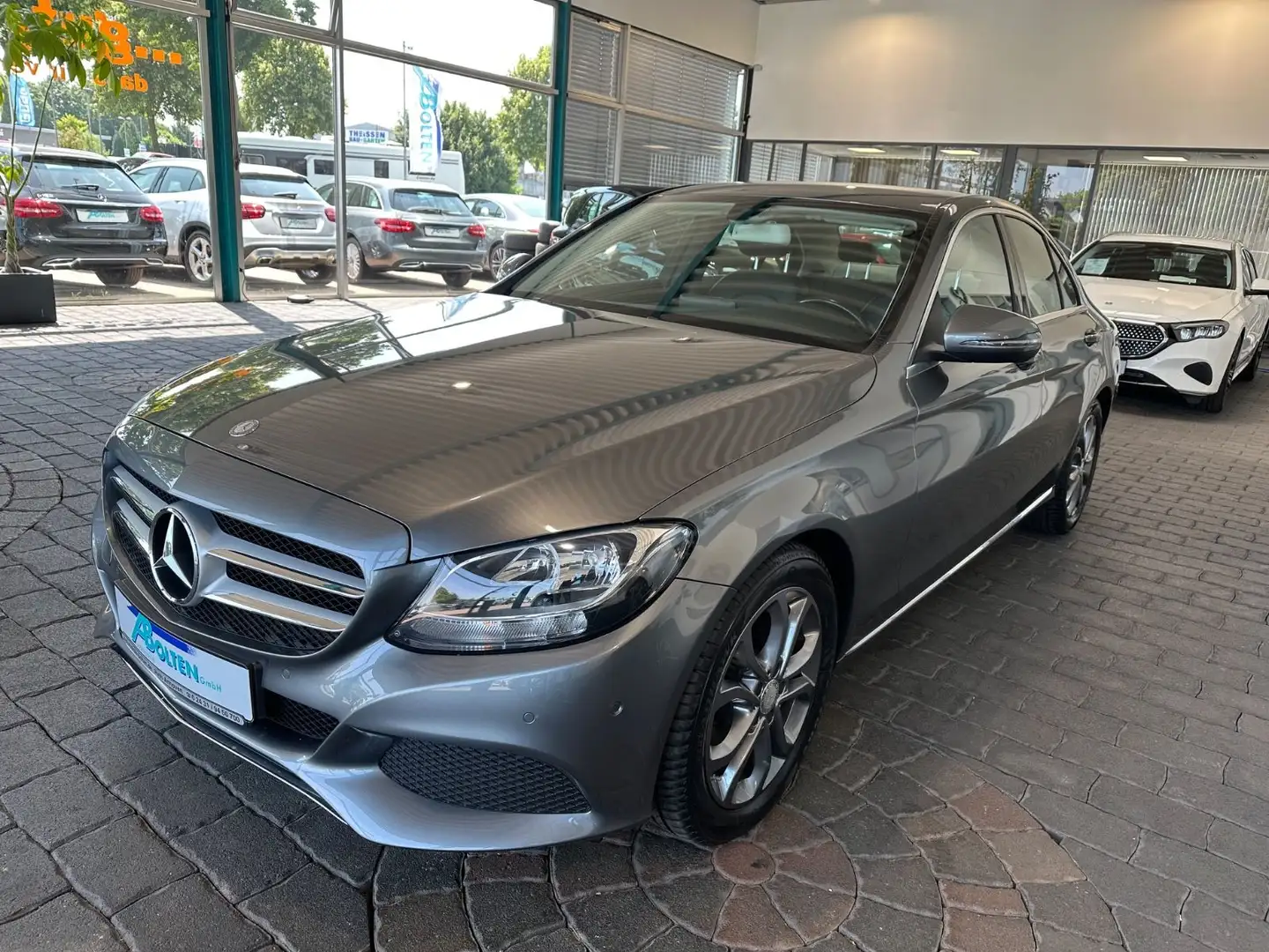 Mercedes-Benz C 180 9G tron.-Avantg.-Stdhz.-PTS-Navi Grijs - 2