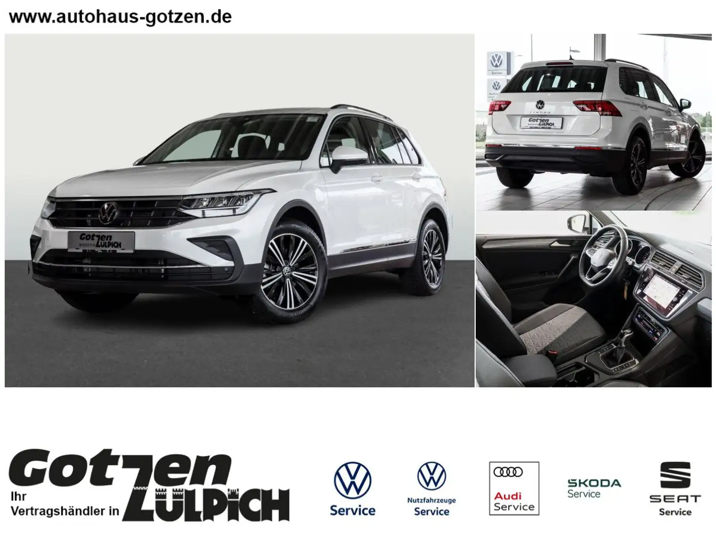 Volkswagen Tiguan Life 1,5TSI DSG Navi LED Winterpaket Klima Weiß - 1