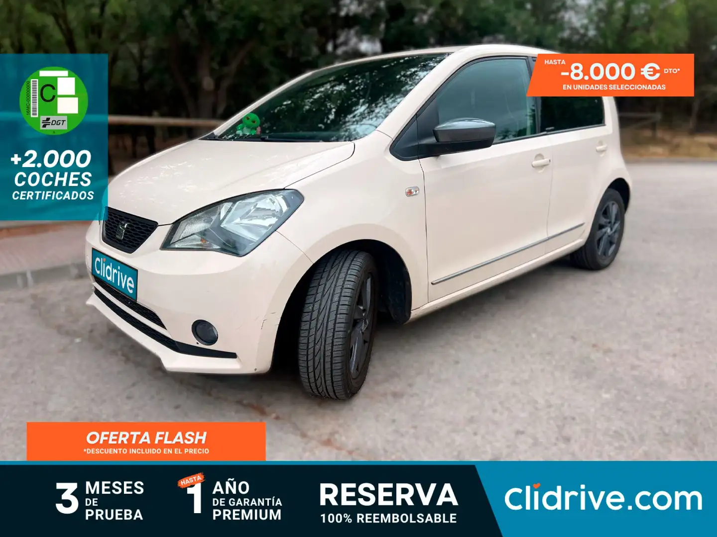 SEAT Mii 1.0 75cv  by Mango Beigle Glam Auto Blanco - 1