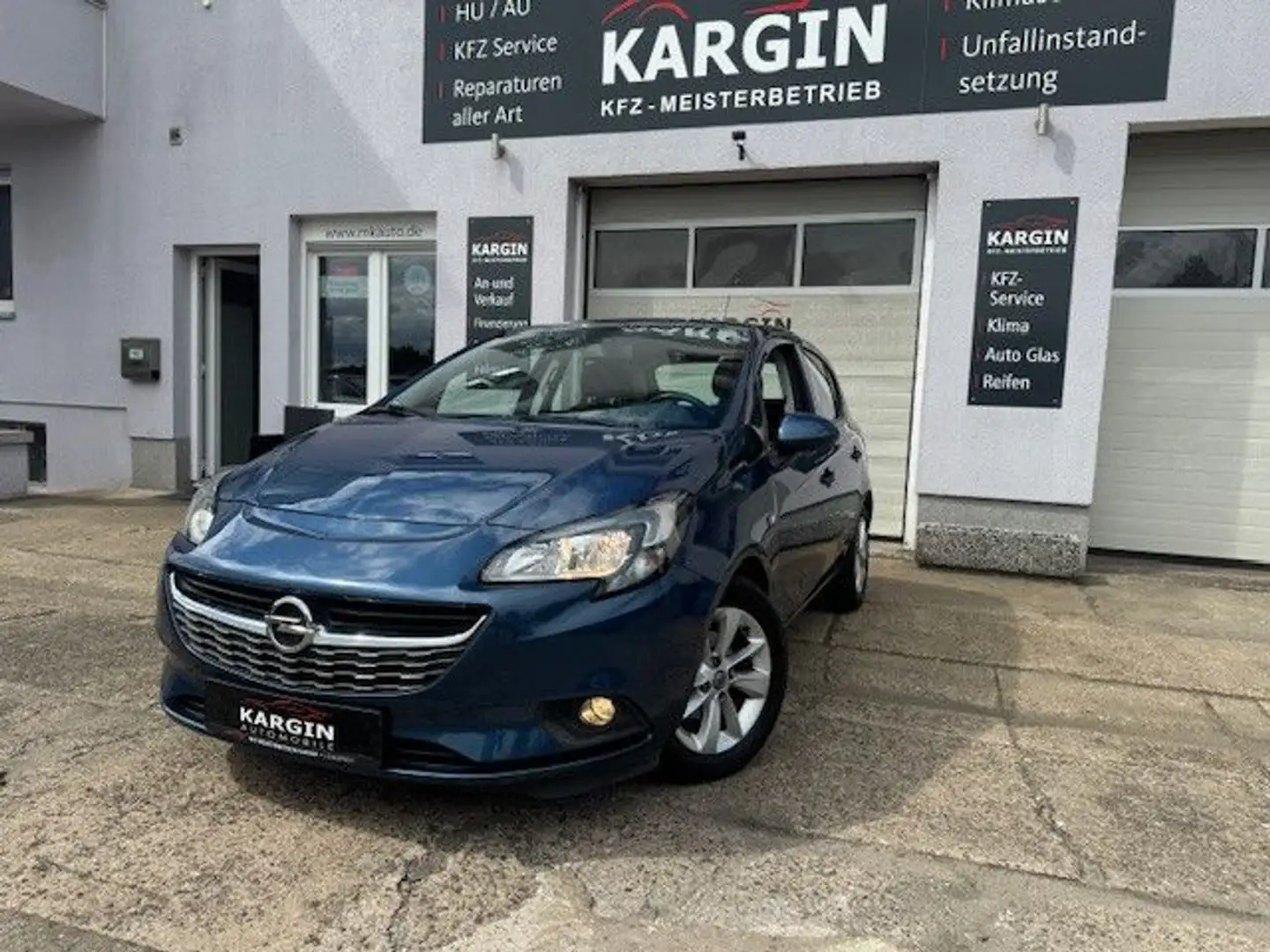 Opel Corsa E Drive 2 HAND SCHECKHEFT Bleu - 1