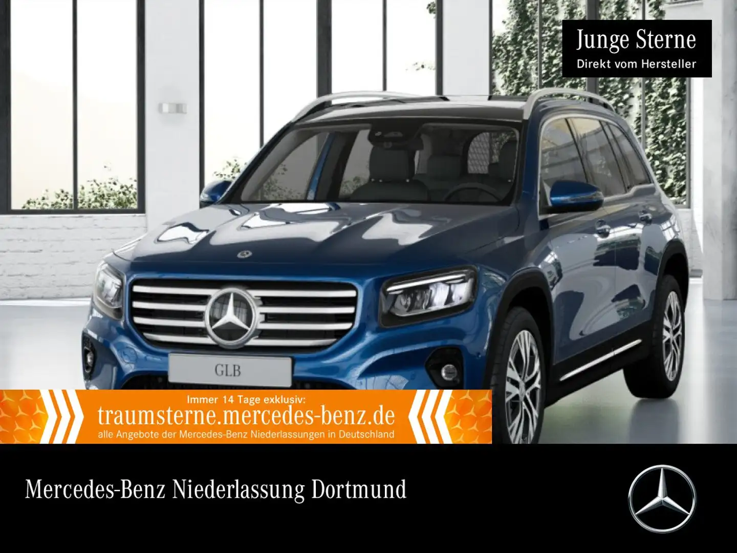 Mercedes-Benz GLB 200 PROGRESSIVE+PANO+AHK+LED+KAMERA+TOTW+7G Blau - 1