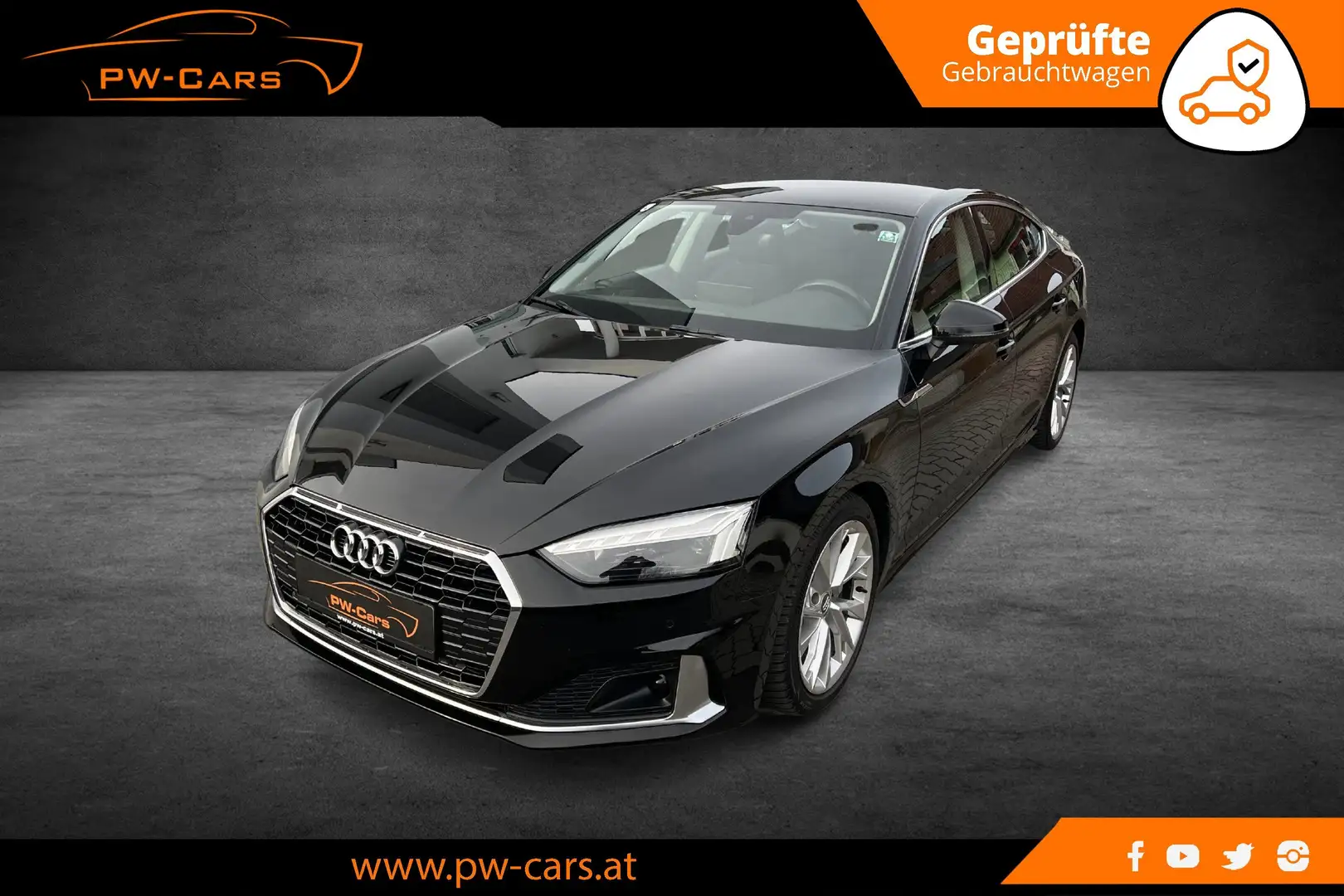 Audi A5 40 TDI advanced LED-MATRIX, VIRTUAL COCKPIT, DAB Schwarz - 1