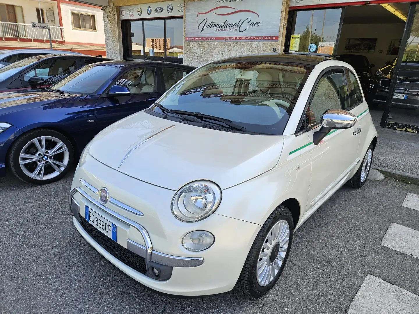 Fiat 500 500 1.2 Lounge 69cv Blanc - 1