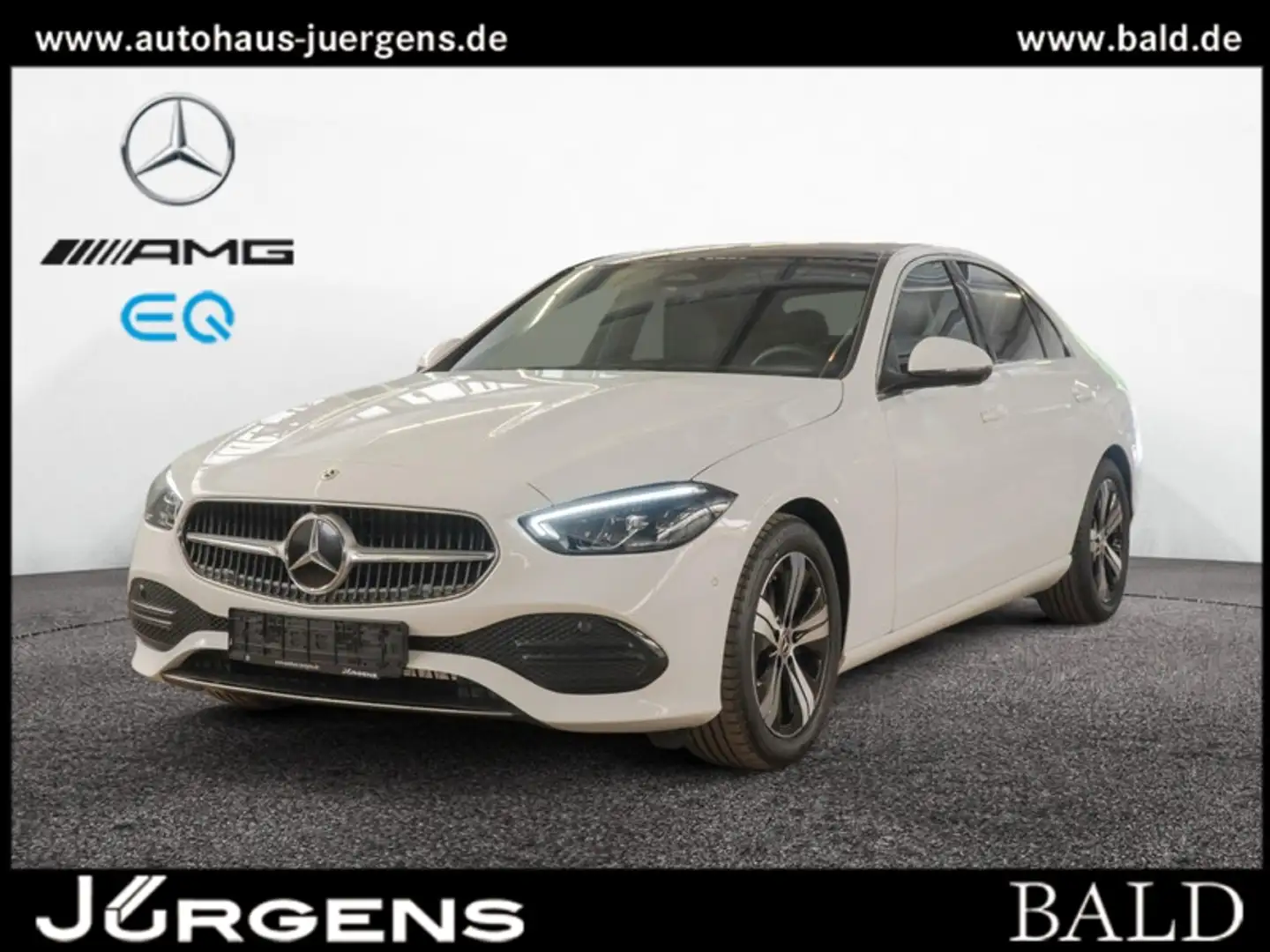 Mercedes-Benz C 200 Avantgarde/360/Pano/AHK/Memo/Totw/Distr/17 Blanc - 1