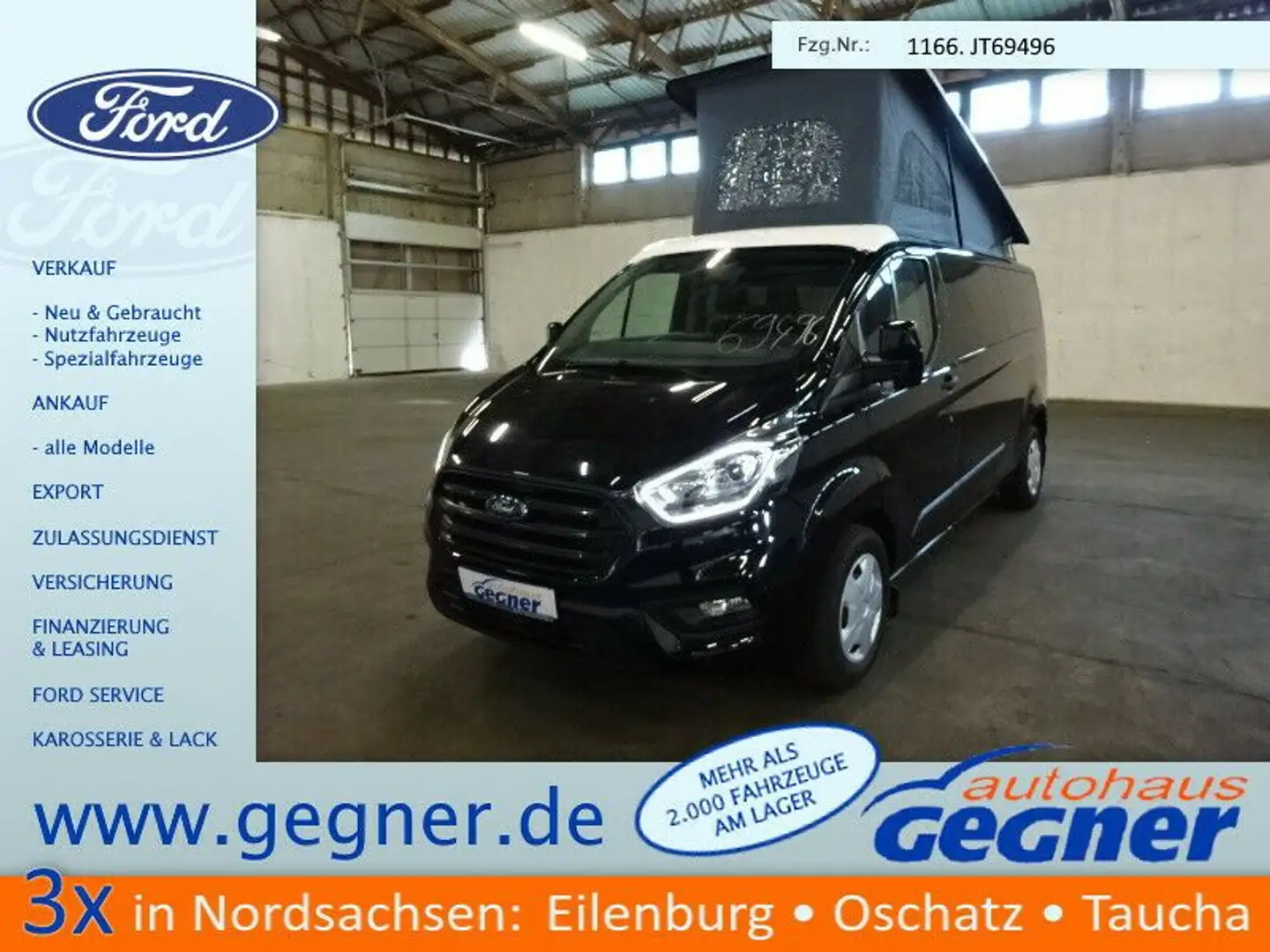 Ford Transit Custom Kombi 320 L2 Trend Aufstelldach Schwarz - 1