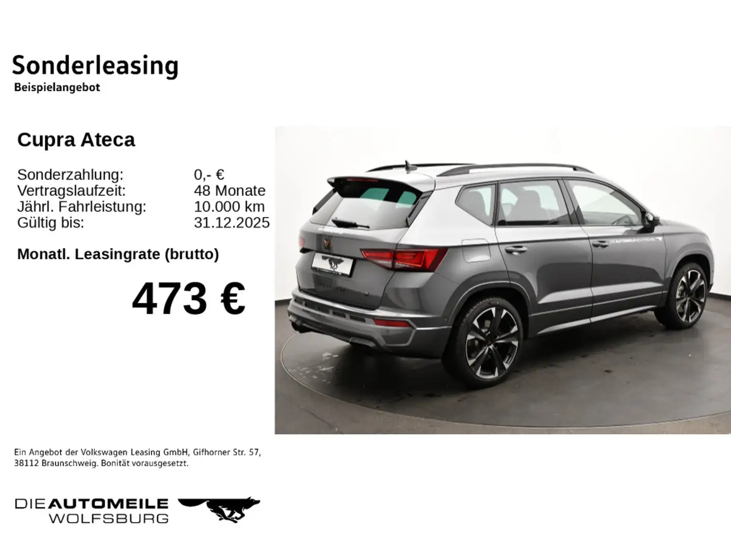 CUPRA Ateca 2.0 TSI 4Drive DSG VZ Grau - 2