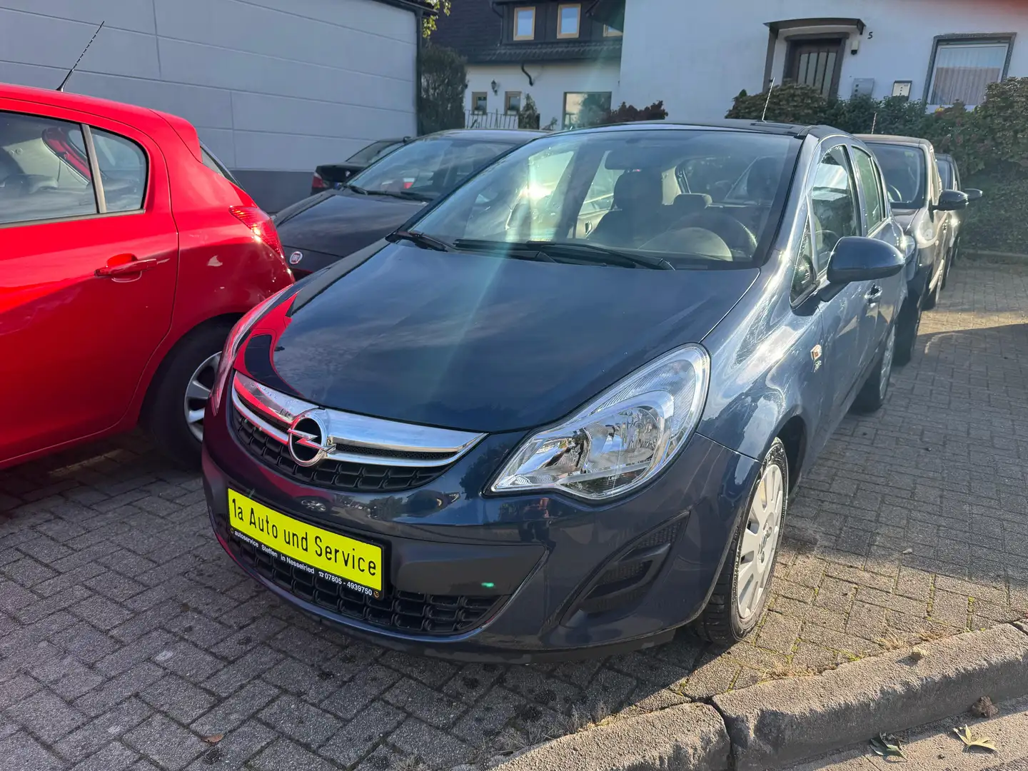 Opel Corsa Active Klima, El. Fenster 2te Hand Blau - 1