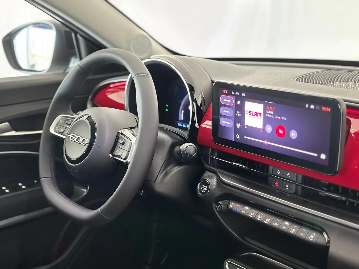 Fiat 600e RED 54 kWh I Apple-Android | Adaptive Cruise Contr White - 2