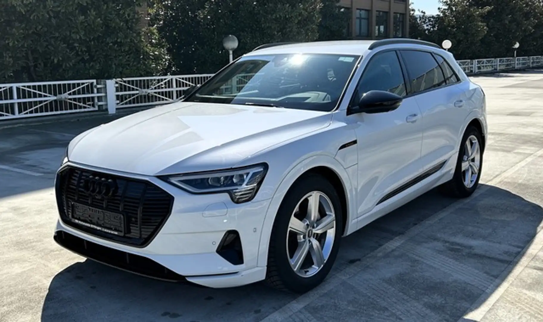 Audi e-tron 55 quattro advanced Black Line Weiß - 1