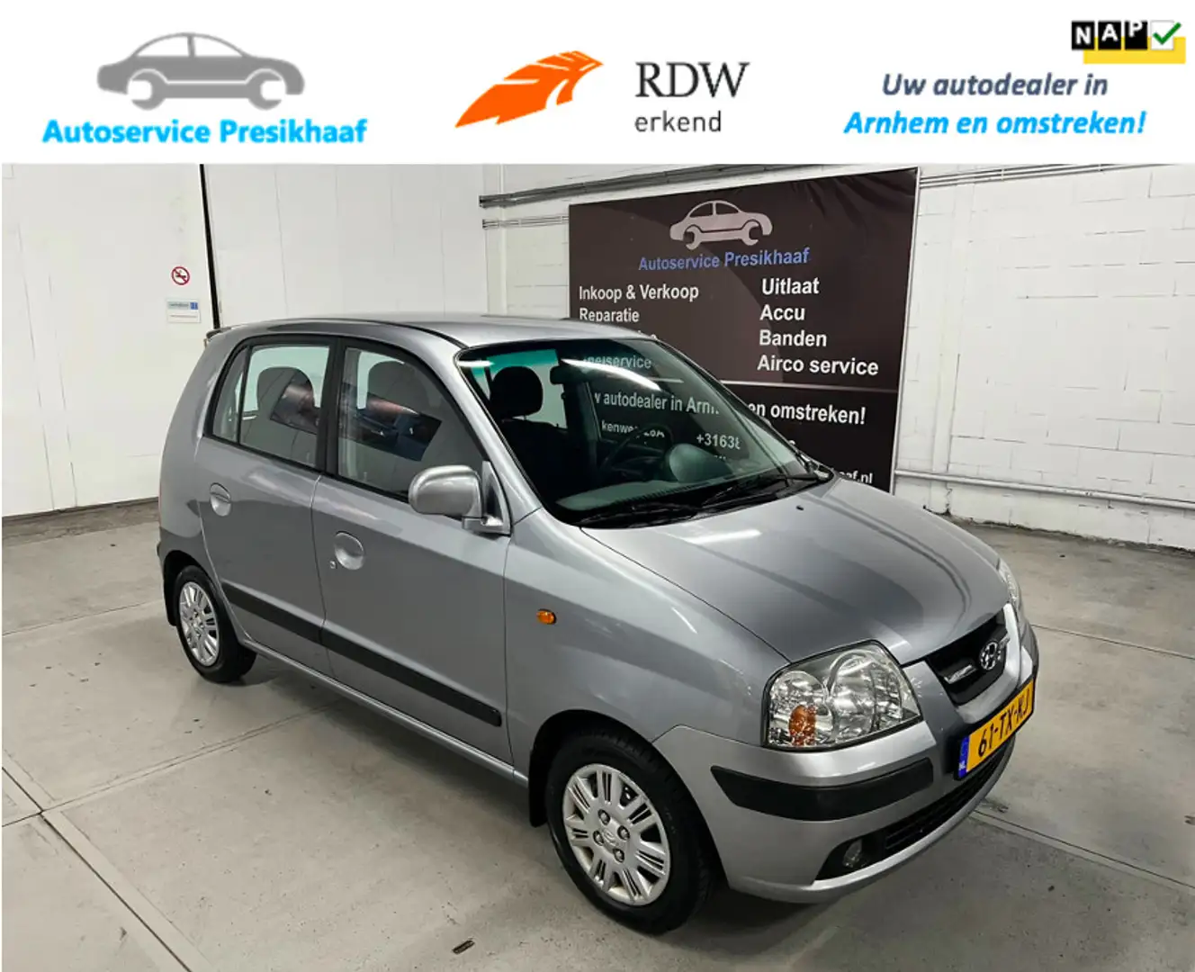 Hyundai Atos 1.1i Dynamic Cool AIRCO / NAP / ELEK. RAMEN Grau - 1
