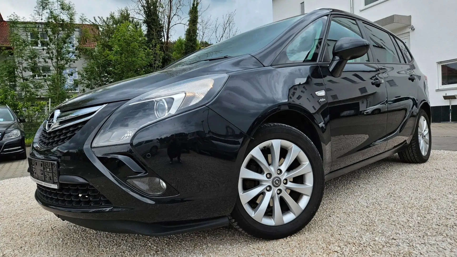 Opel Zafira Tourer Zafira Tour 2.0+TÜV+GARANTIE+ANHÄNG+7SITZE+SITZH Negro - 2
