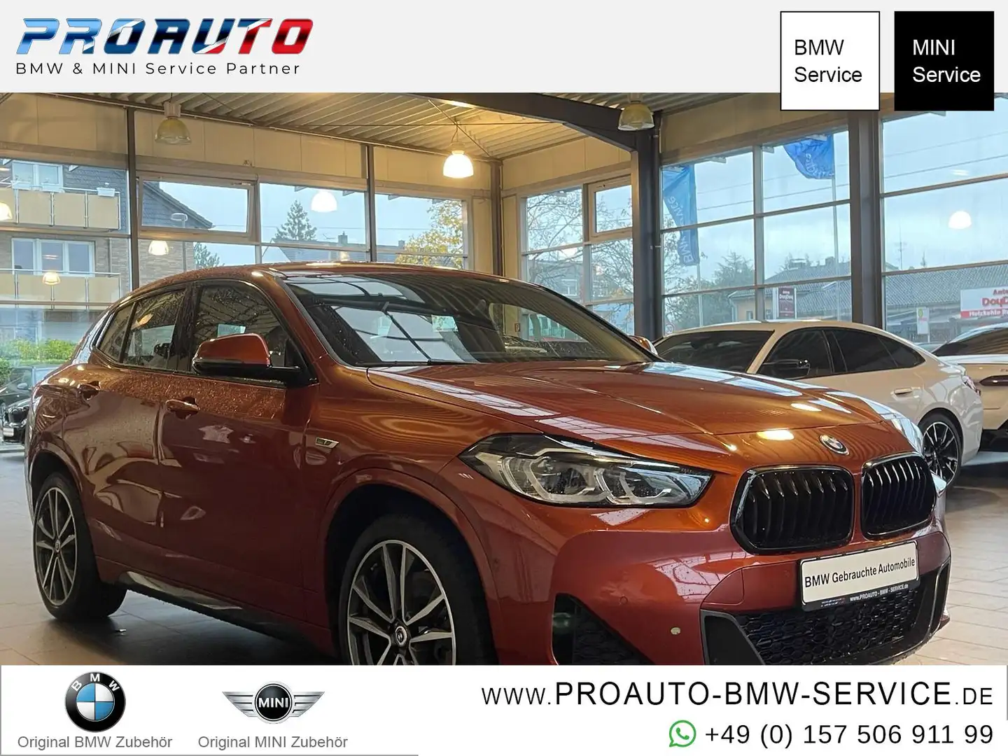 BMW X2 xDrive 25 e M Sport HUD/RFK/Leder/A-Led Orange - 1