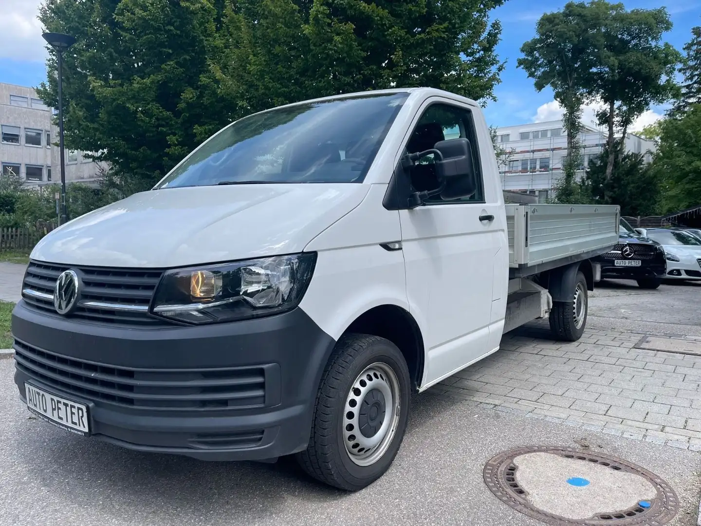 Volkswagen T6 Transporter Pritsche Tieflader lang *TÜV*KD* Weiß - 1