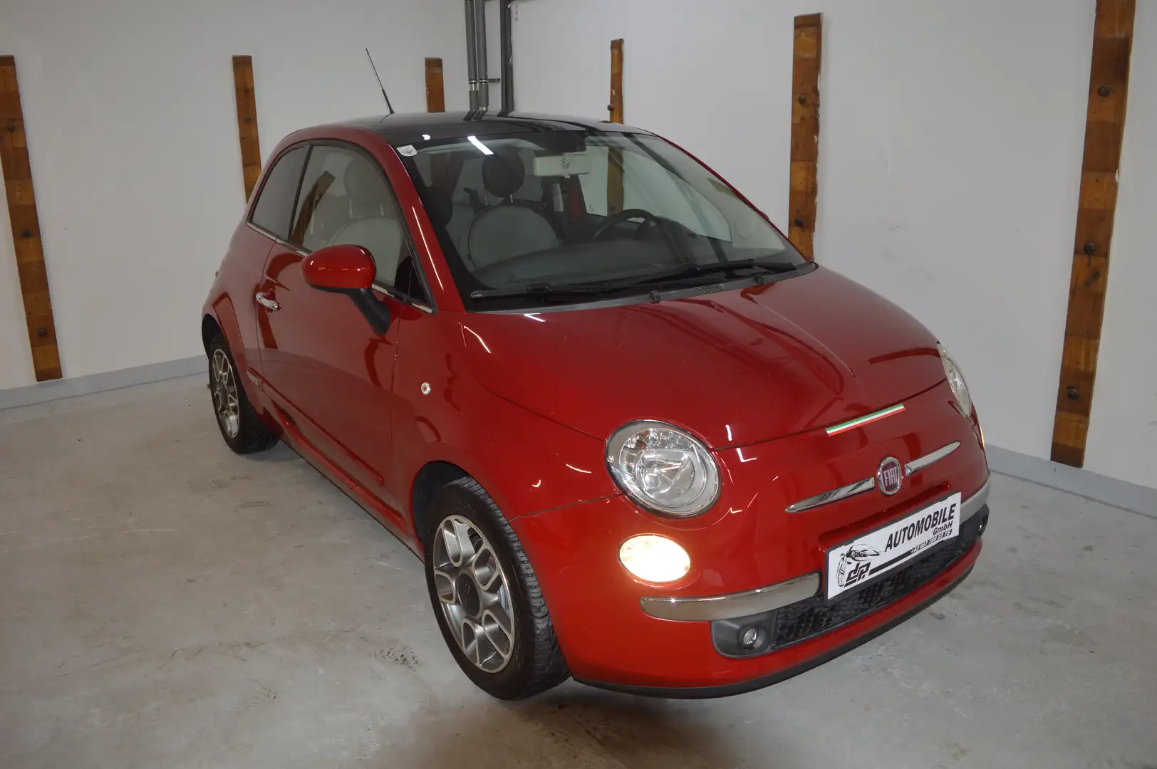 Fiat 500 1,4 16v **Lounge**Panorama**neues Pickerl** Rot - 1