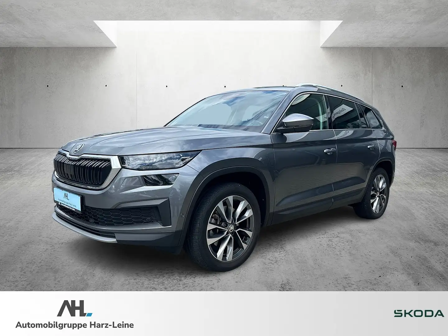 Skoda Kodiaq 2.0 TDI Tour 4x4 DSG LED Navi ACC AHK RFK Standhzg Grijs - 1