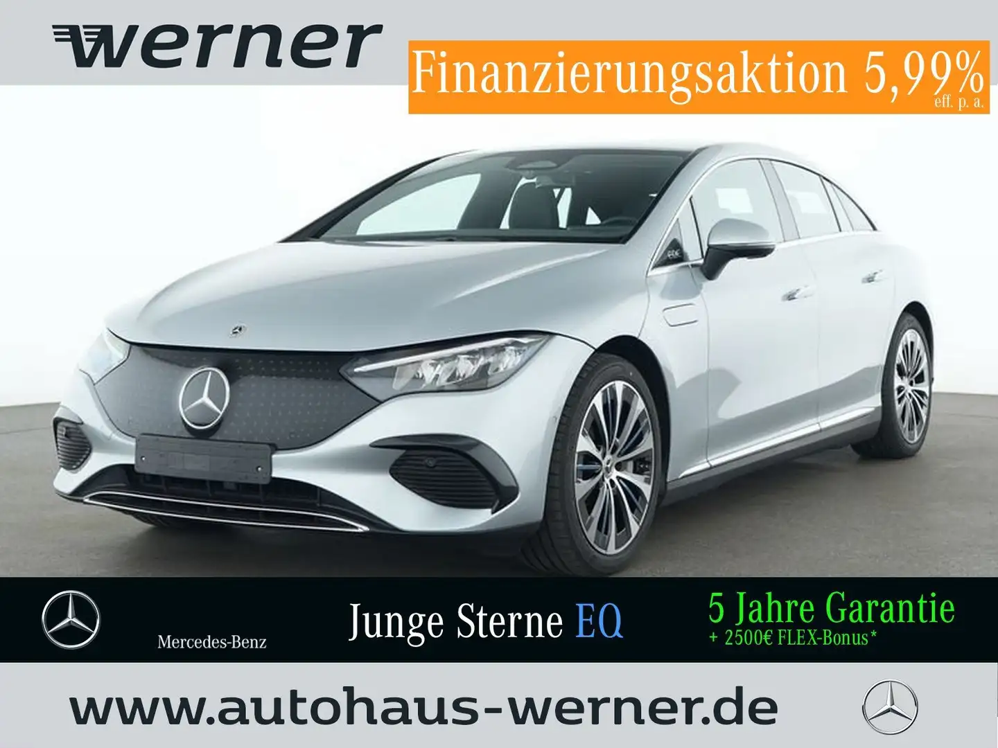 Mercedes-Benz EQE 300 ELE-ART ADV MEMORY 4,5°HA AMBIENT 20"ALU Plateado - 1