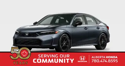 Gray 2026 Honda Civic Hybrid Sport Sedan FWD Sedan Front-Wheel Drive Continuously Variable Transmission