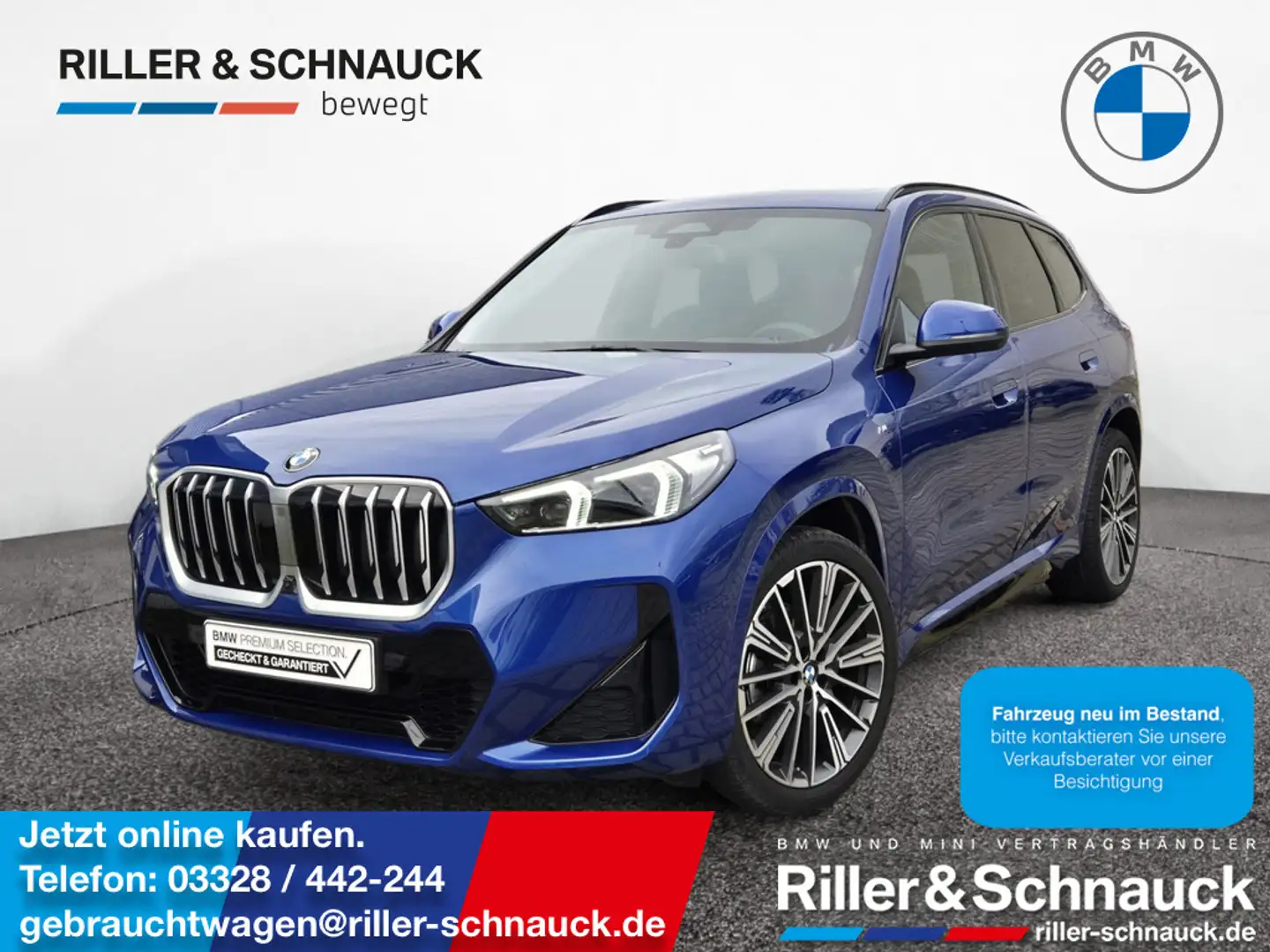 BMW X1 18i M Sport AHK+PANO+20 ZOLL+ACC+360°KAM Blau - 1
