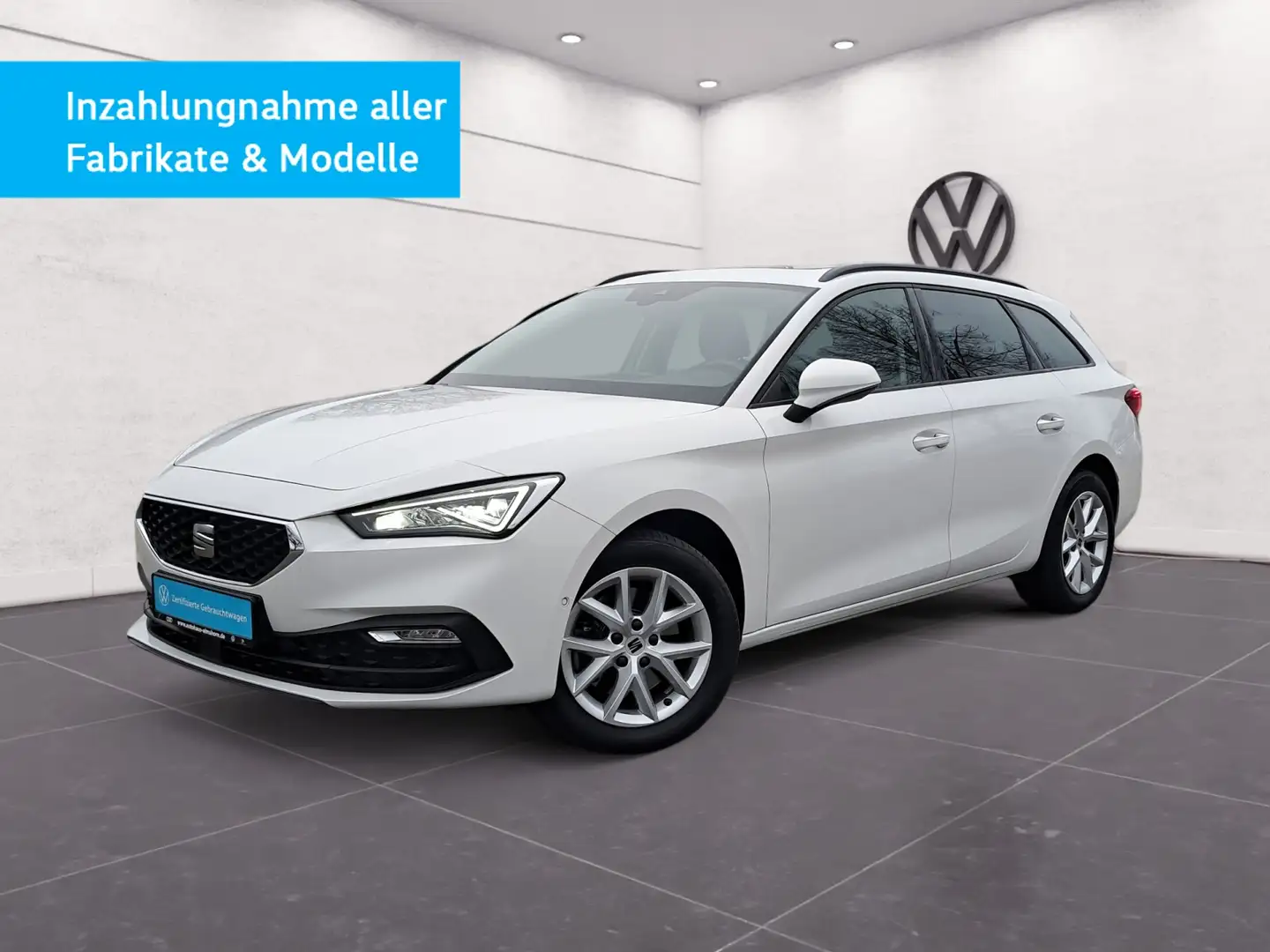 SEAT Leon Sportstourer Style 2.0 TDI DSG PANO NAV LED KAM P Weiß - 2