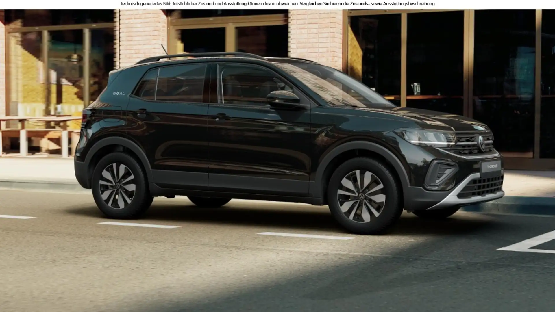 Volkswagen T-Cross 1.0 TSI DSG Goal LED Navi AHK PDC SHZ Klima Navi Noir - 2