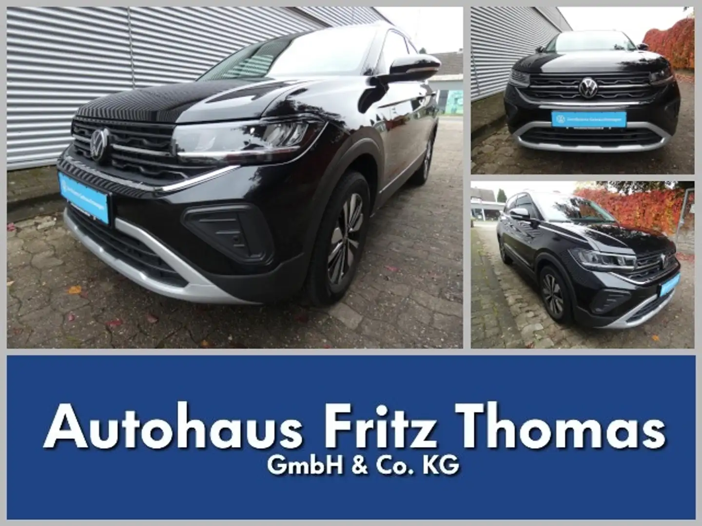 Volkswagen T-Cross 1.0 TSI DSG Goal LED Navi AHK PDC SHZ Klima Navi Schwarz - 1
