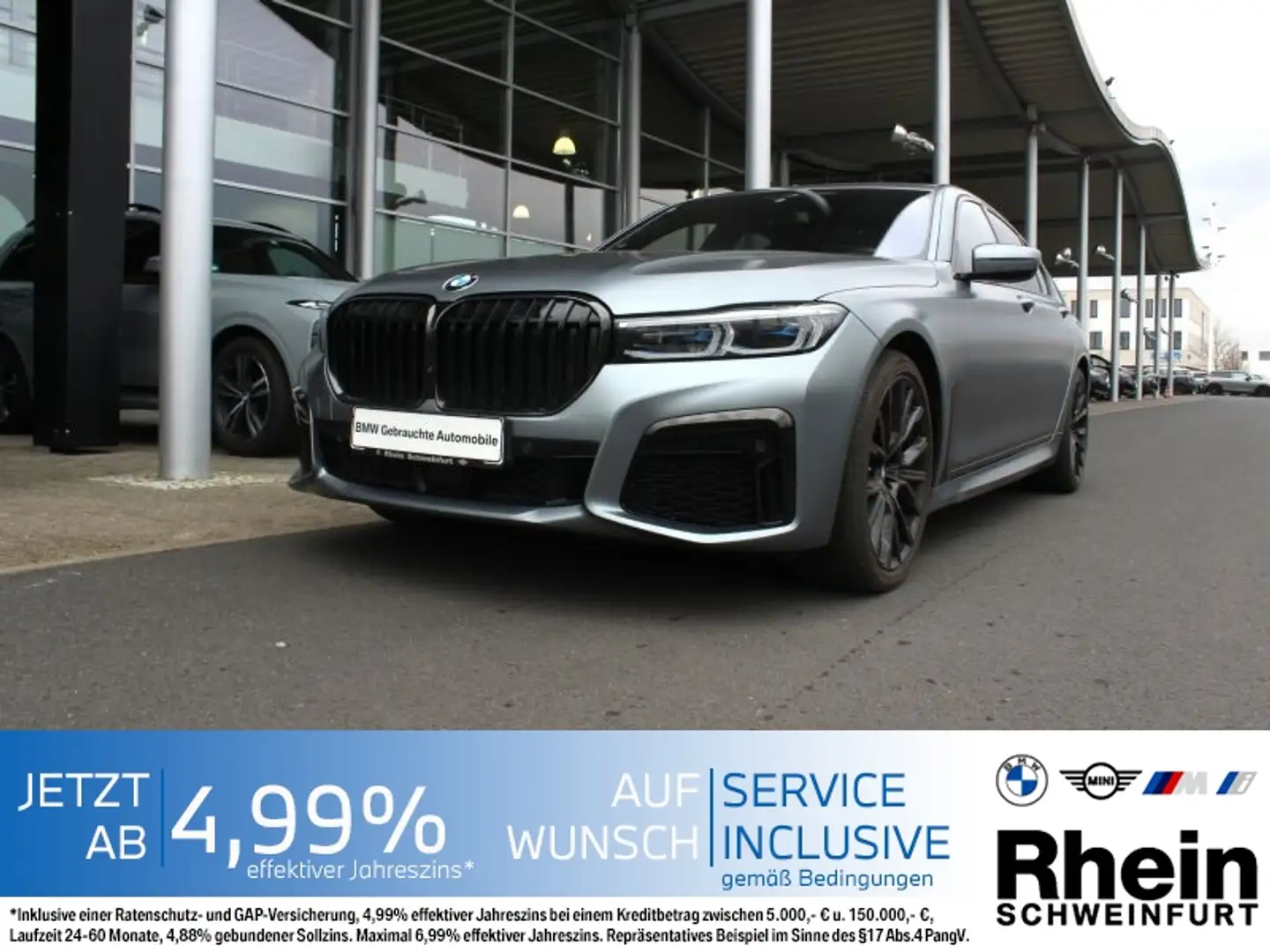 BMW 740 d xDrive Lim. M Sport Laser.Massage.B&W Bleu - 1