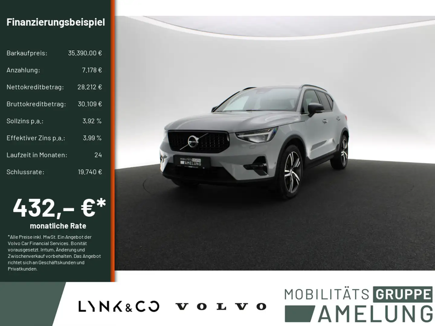 Volvo XC40 B4 Plus Dark LED FACEL. ACC 360° PANO Gris - 1