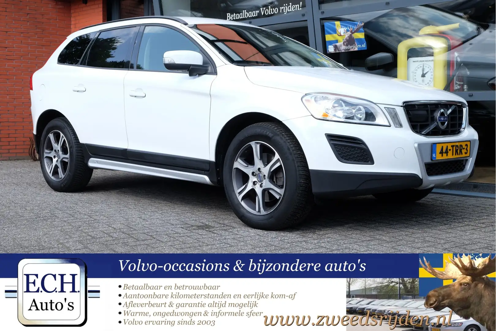 Volvo XC60 D3 163 pk, Adaptieve CC, Navi, 18 inch, Trekhaak Blanc - 1
