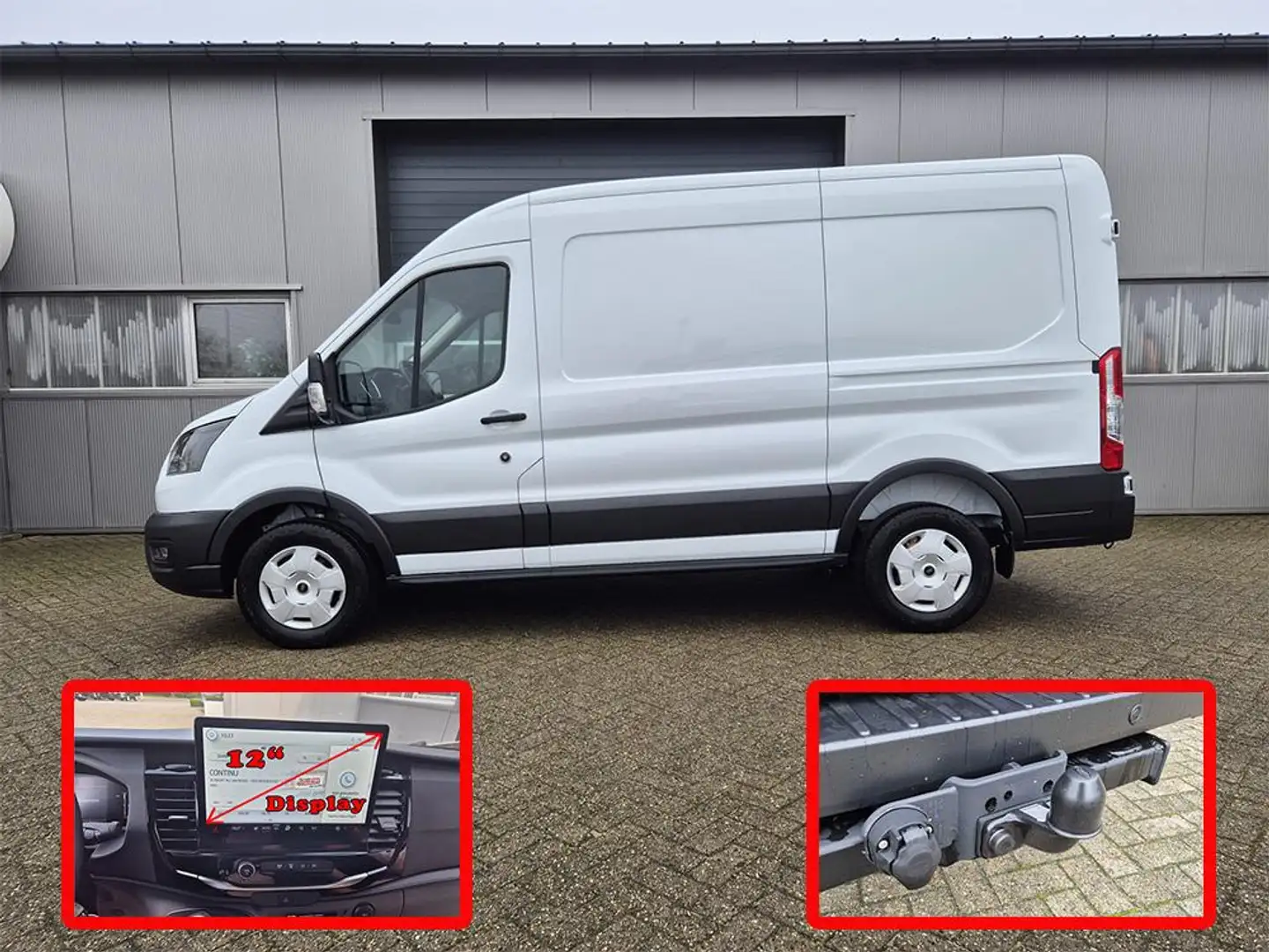 Ford Transit L2H2 2.0 EcoBlue 130PS Trend 3,5t 3-Sitzer AHK Sit Weiß - 1