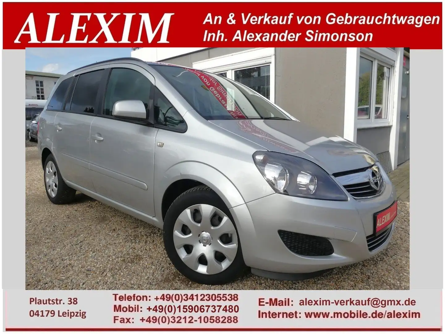 Opel Zafira B Family/7Sitzer/AHK/Temp/Navi/ Silber - 1