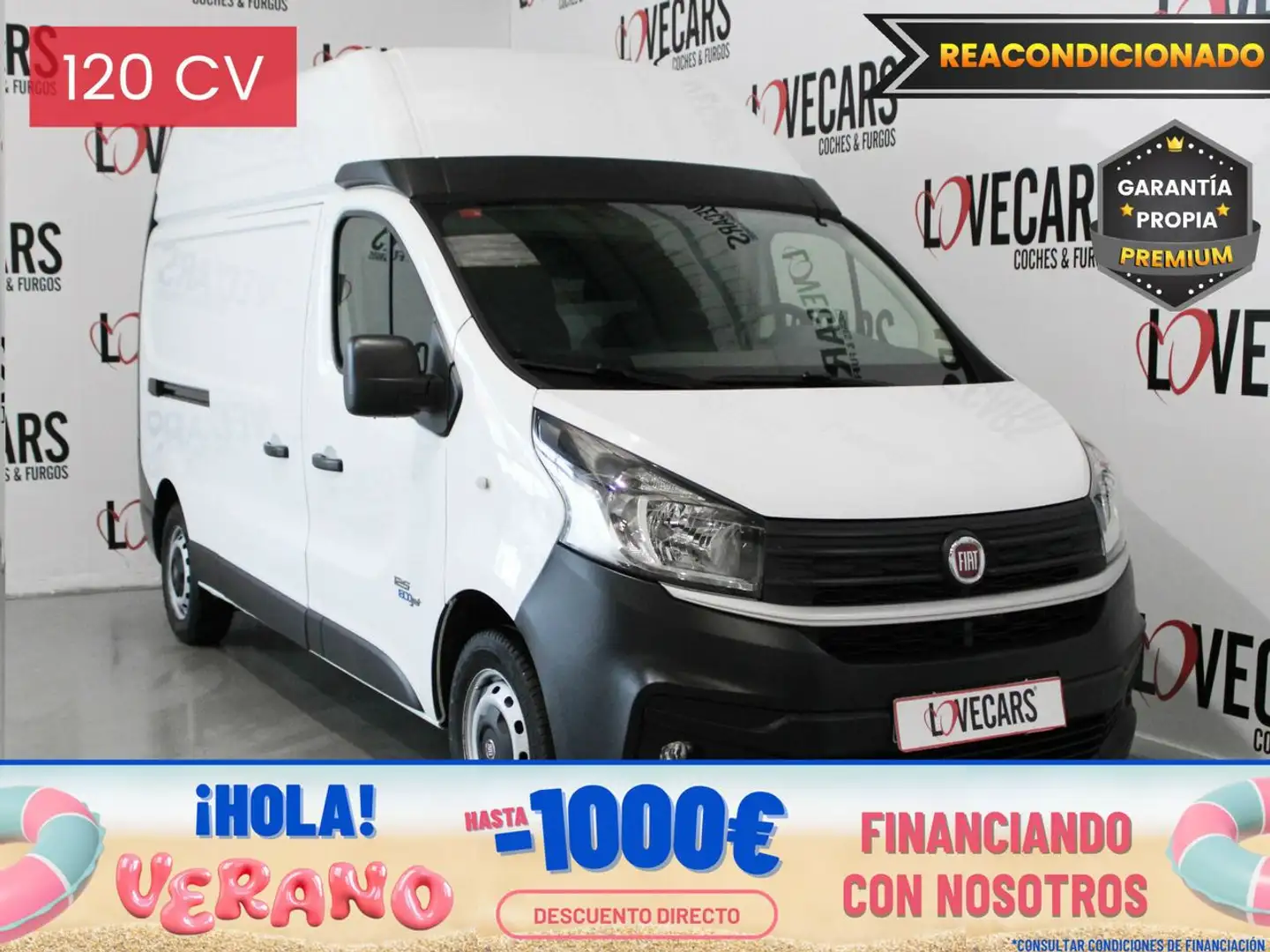 Fiat Talento 1.6 MTJ L2 H2 FURGÓN CERRADO 120 Weiß - 1