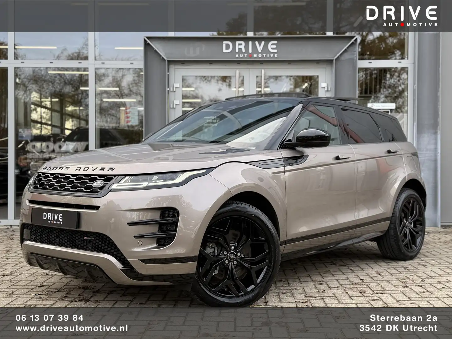 Land Rover Range Rover Evoque 1.5 P300e AWD R-Dynamic HSE Black style|Schuif/Kan Bruin - 1