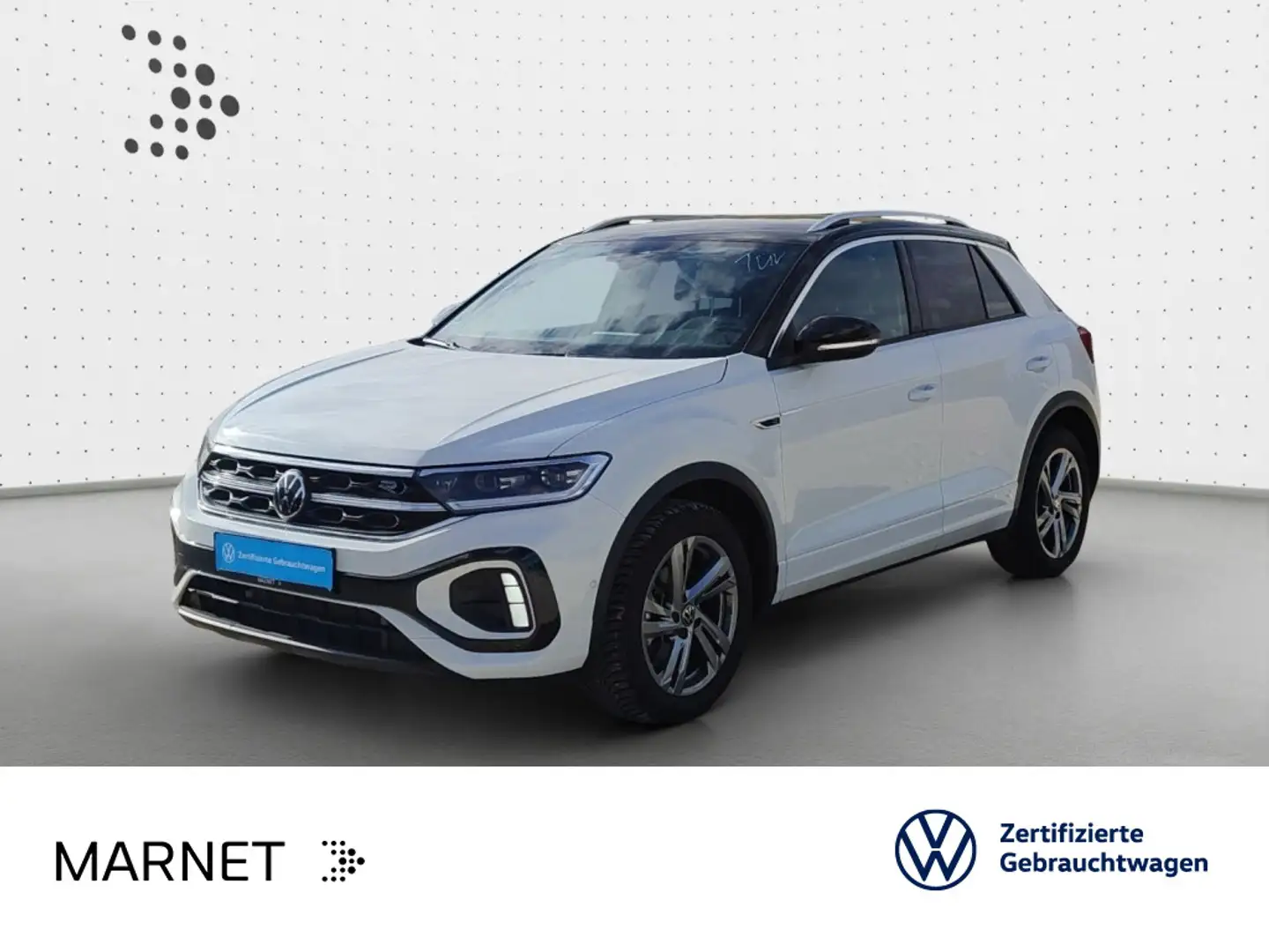 Volkswagen T-Roc T-ROC 1.5 TSI DSG R-LINE*LED*AHK*KAMERA*PDC*SHZ* Weiß - 1