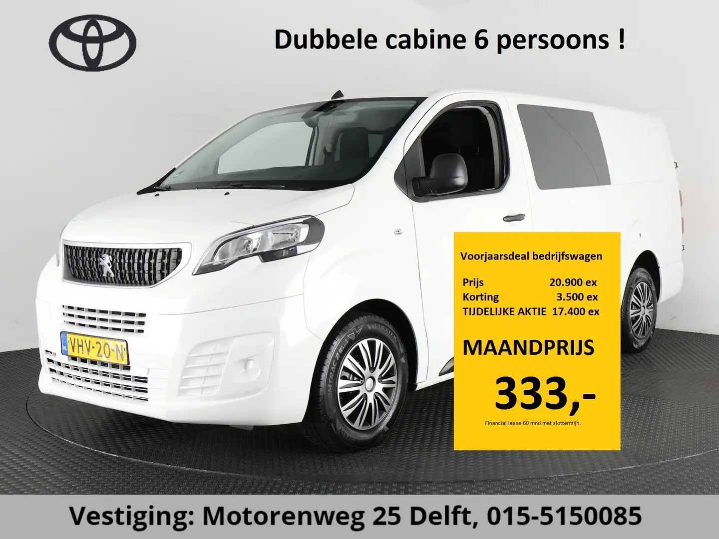 Peugeot Expert 2.0 BLUE HDI 120 L3 PREMIUM DUBBELE CABINE 6 PERSO - 1