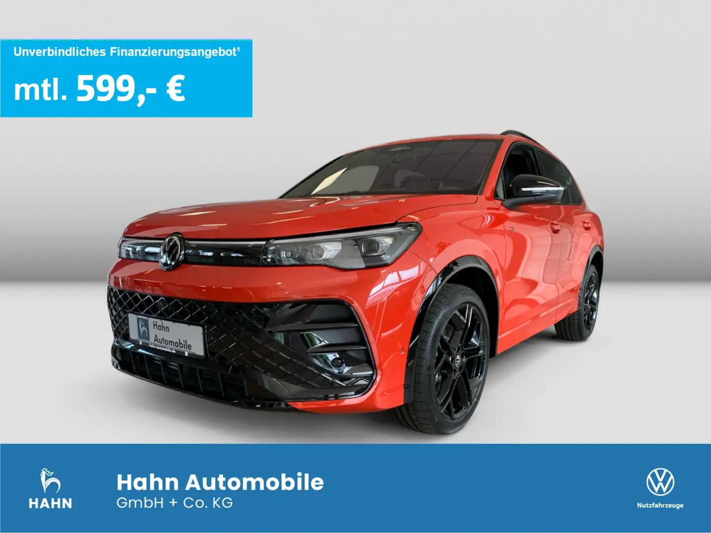 Volkswagen Tiguan R-Line 2,0TSI 195kW 4MOT PANO H&K LEDER Rot - 1
