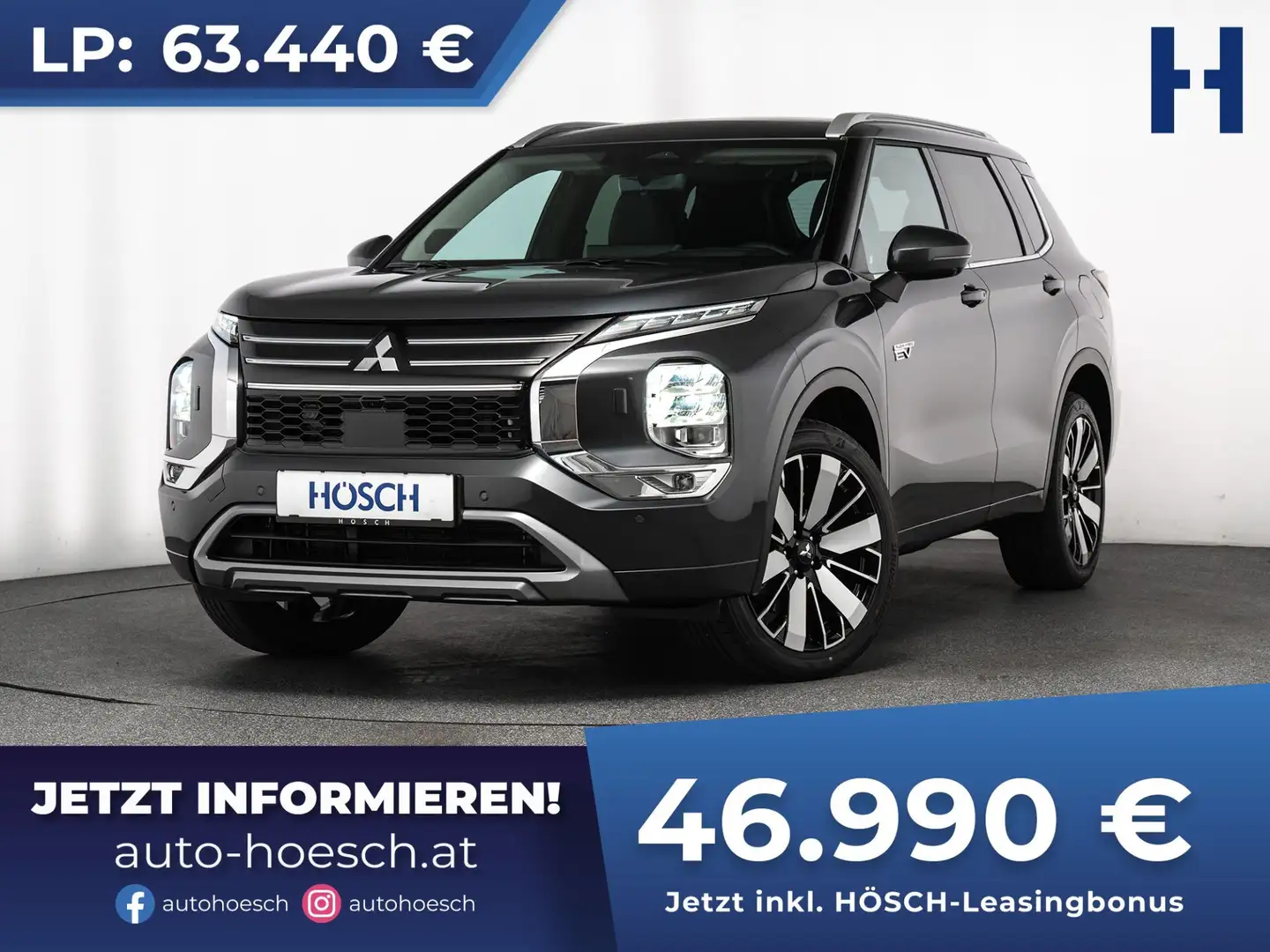 Mitsubishi Outlander PHEV DIAMOND 4WD TAGESZULASSUNG Grau - 1