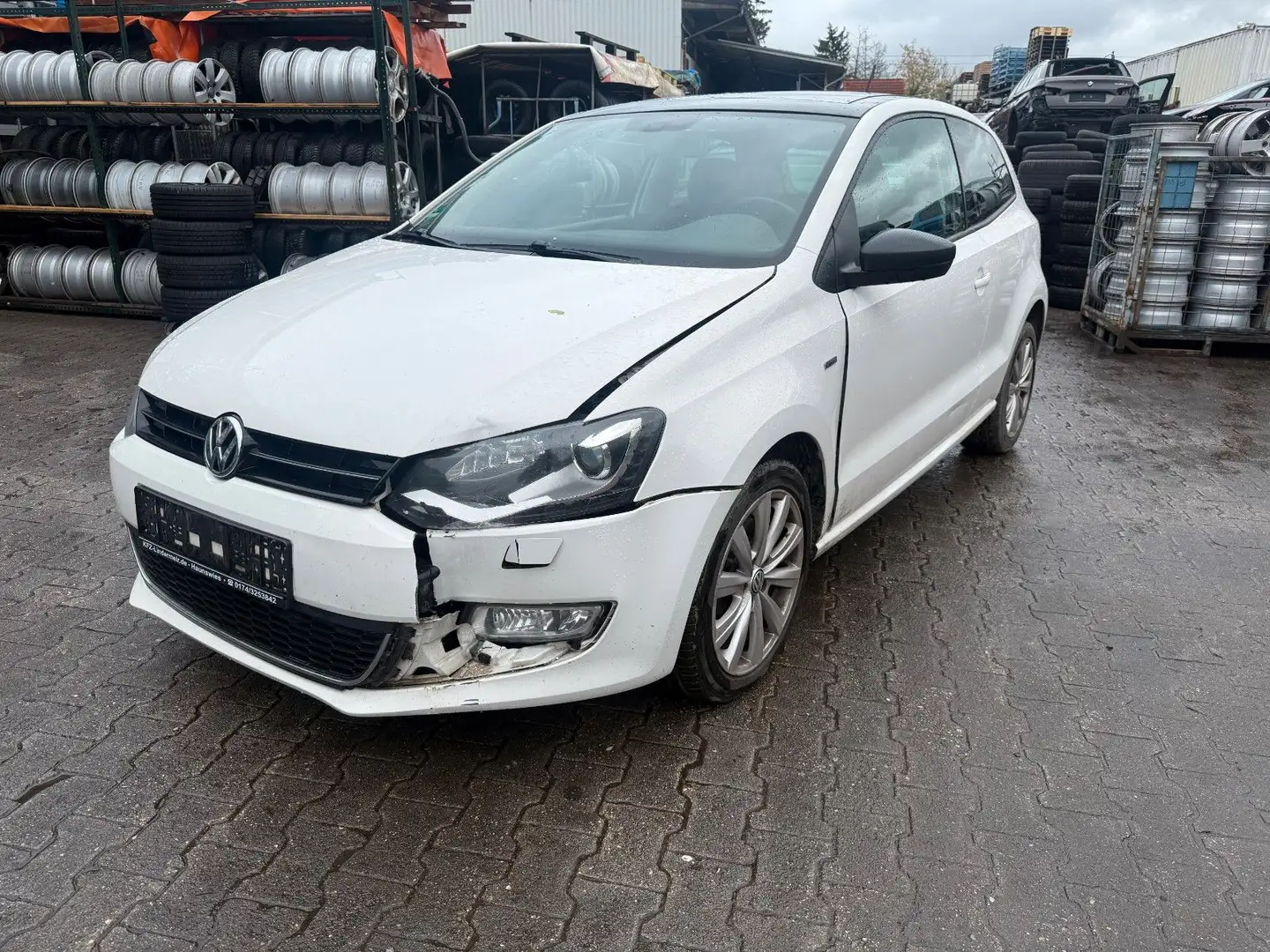 Volkswagen Polo V Life Panoramadach Weiß - 1