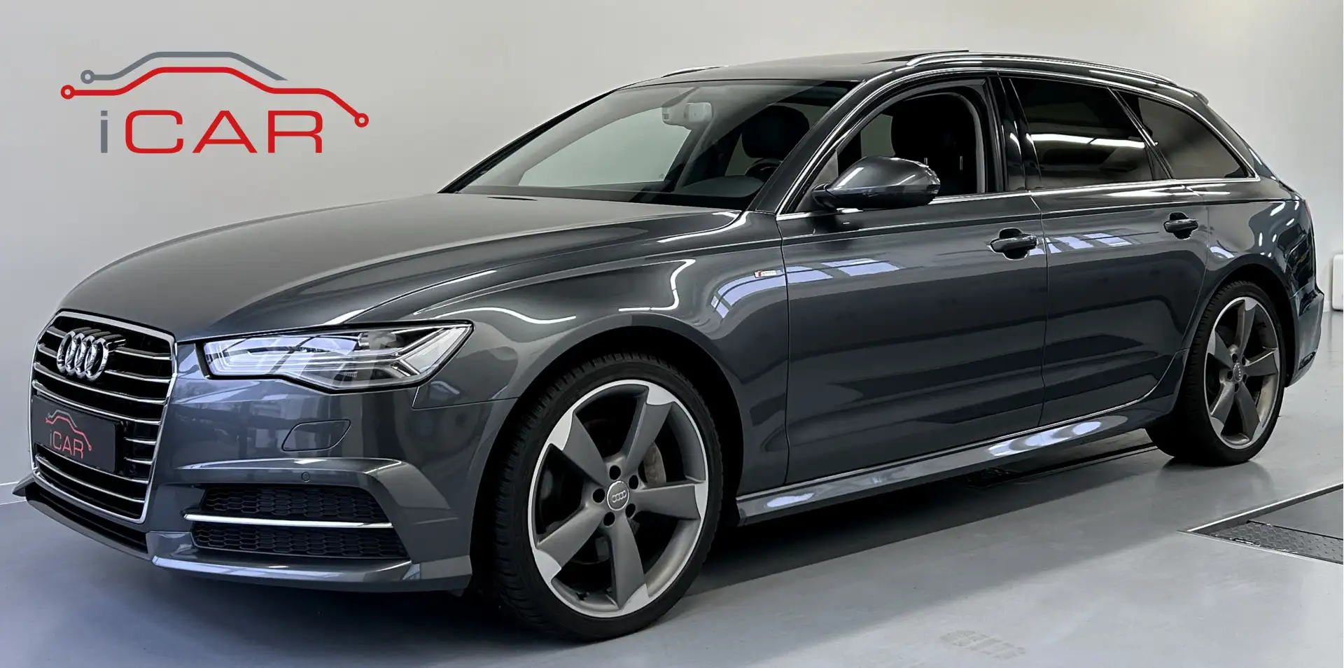 Audi A6 Avant 2.0 TFSI S line 252PK Panoramadak-Matrix-Car Gris - 1