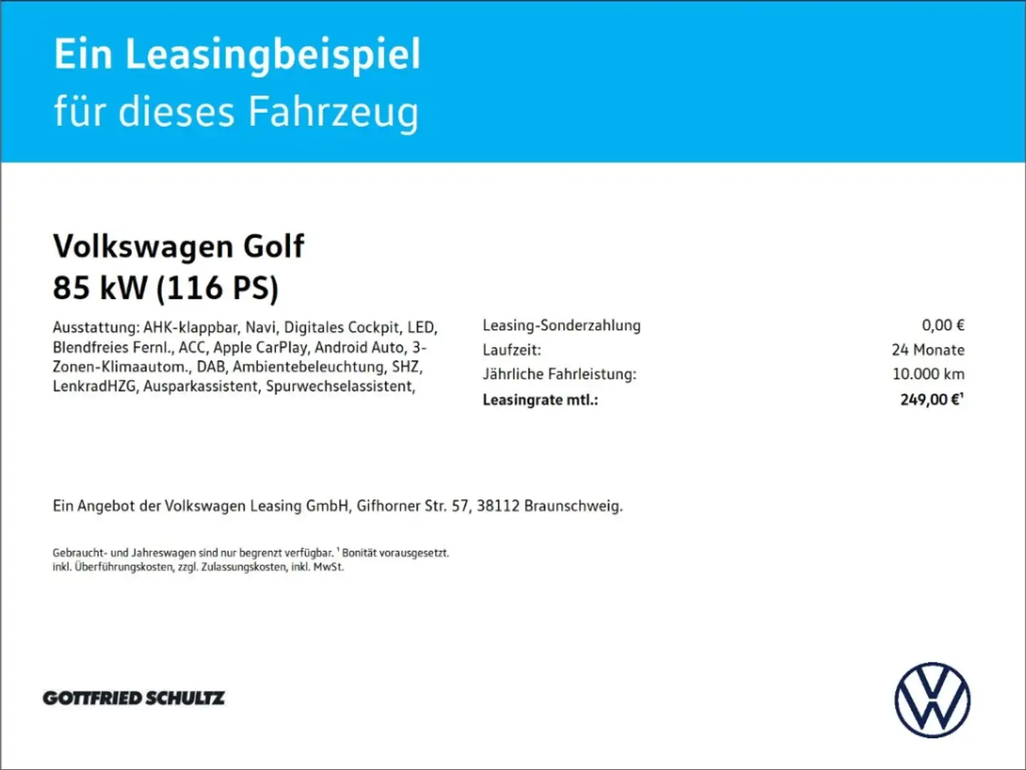 Volkswagen Golf Life 1.5 TSI Sitzheizung Navigation Blau - 2