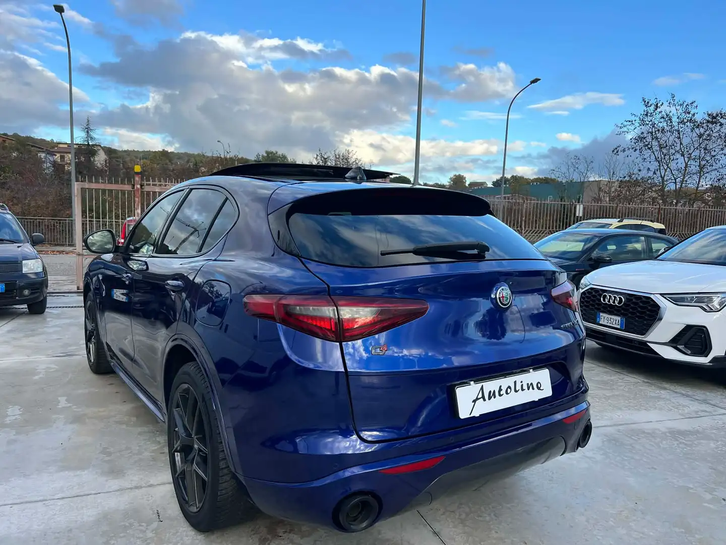 Alfa Romeo Stelvio 2.2 TD 210cv Q4 -VELOCE-TETTO A-HARMAN K-SEDILI S Blu/Azzurro - 2