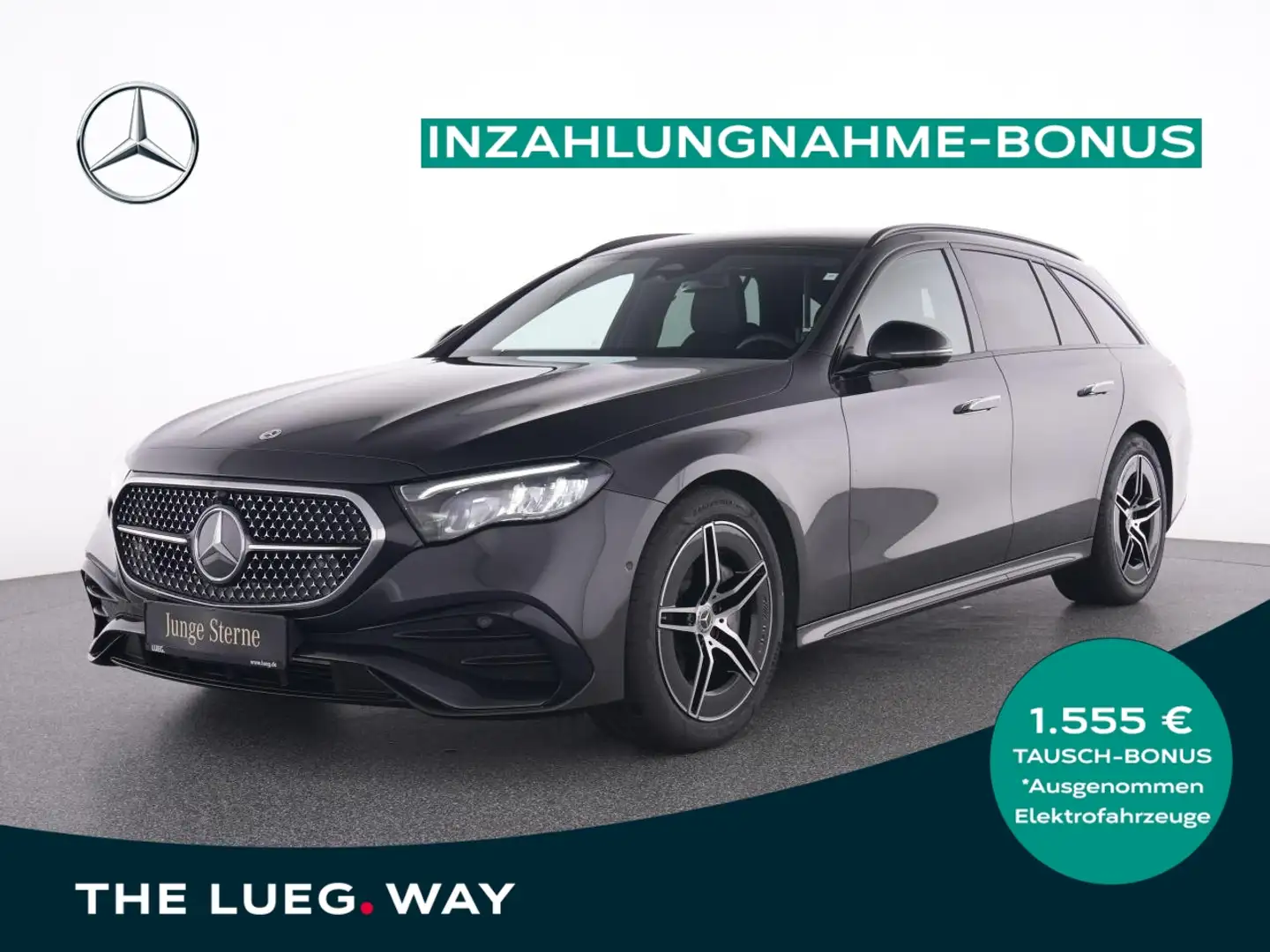 Mercedes-Benz E 200 T AMG+MBUX+AHK+Dis+Tot+PTS+RFK+KeyGo+Night Grau - 1