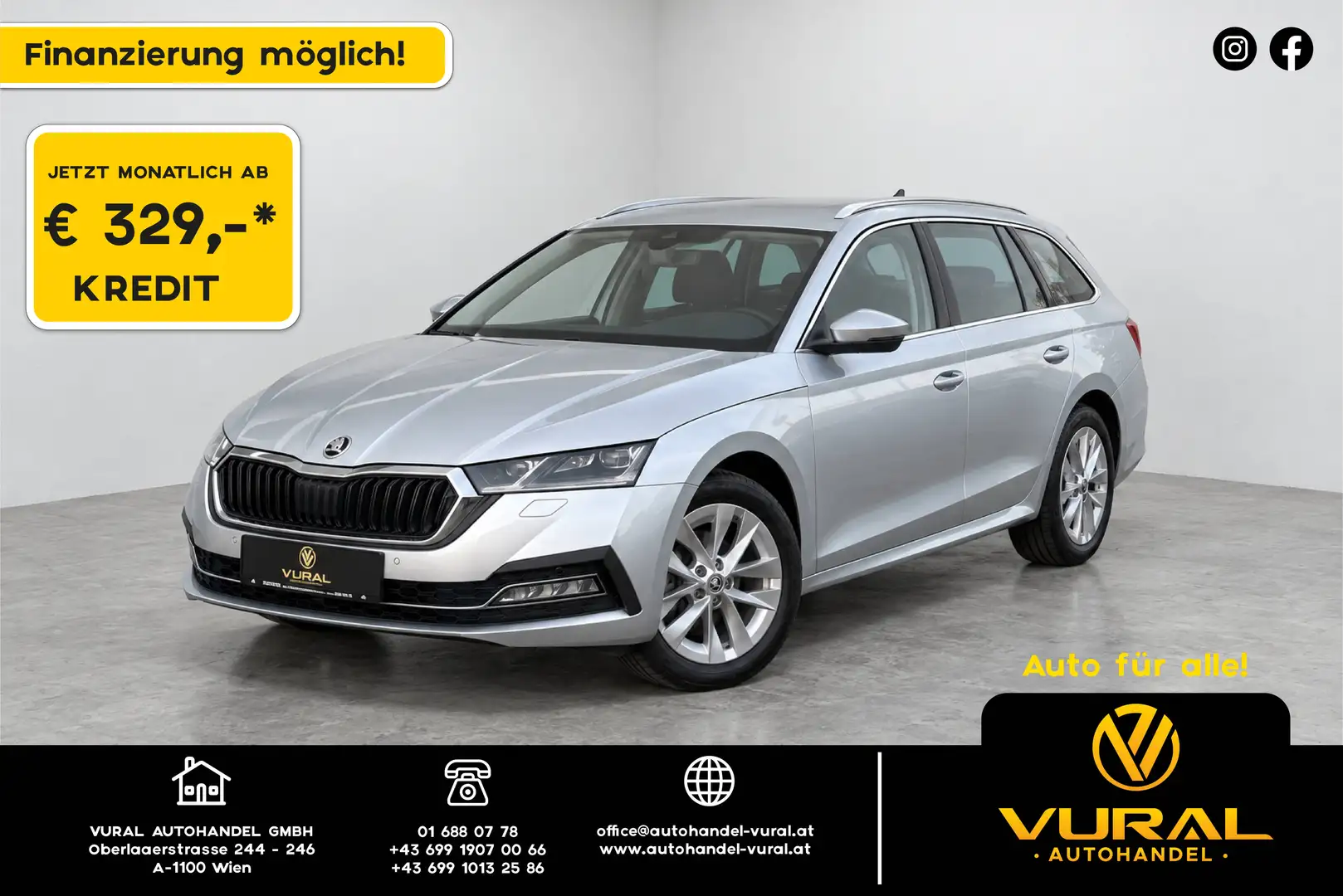 Skoda Octavia Style 2.0TDI DSG | Rückfahrkamera | Spurhalteassistent (Lane Assist) | Virtual Cockpit | Grau - 1