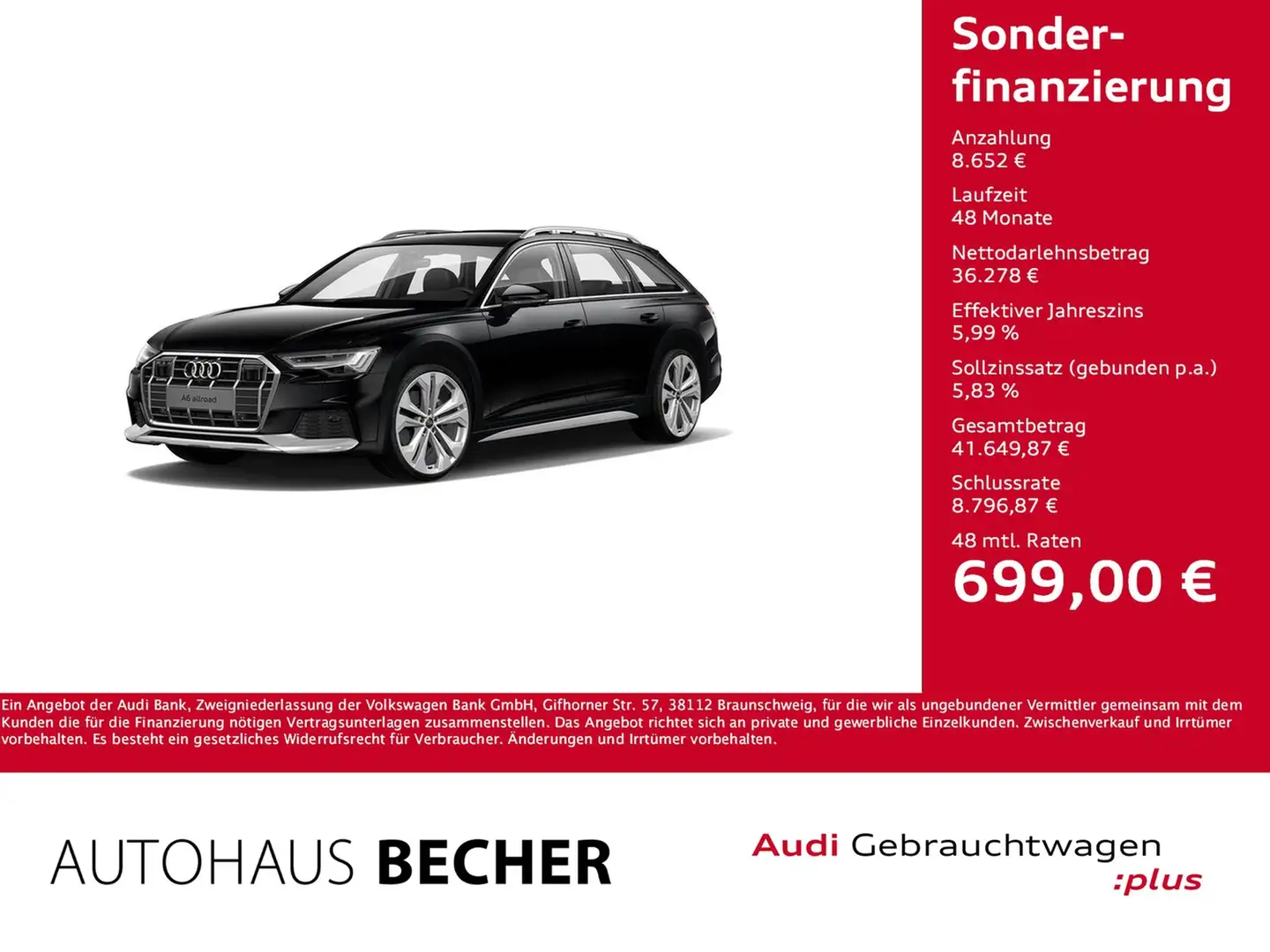 Audi A6 allroad 50 TDI quattro tiptronic /Navi/Pano Schwarz - 1
