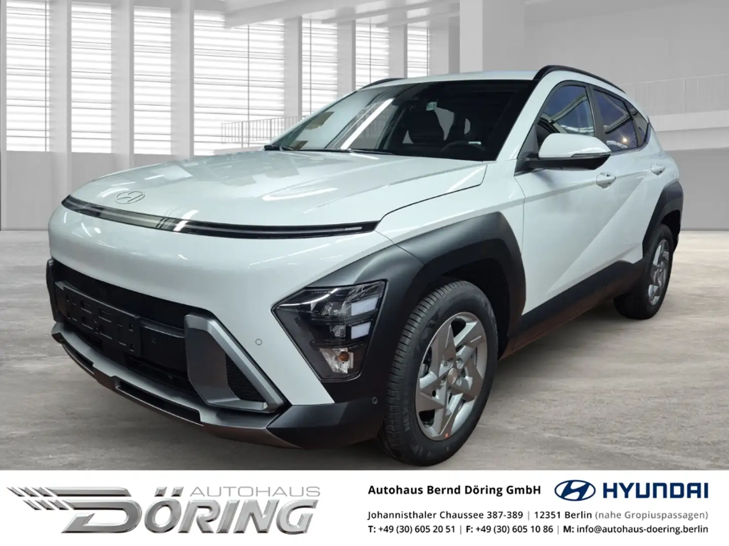 Hyundai KONA Trend 1.6 Turbo Automatik 138PS elektr.Heckklappe Weiß - 1