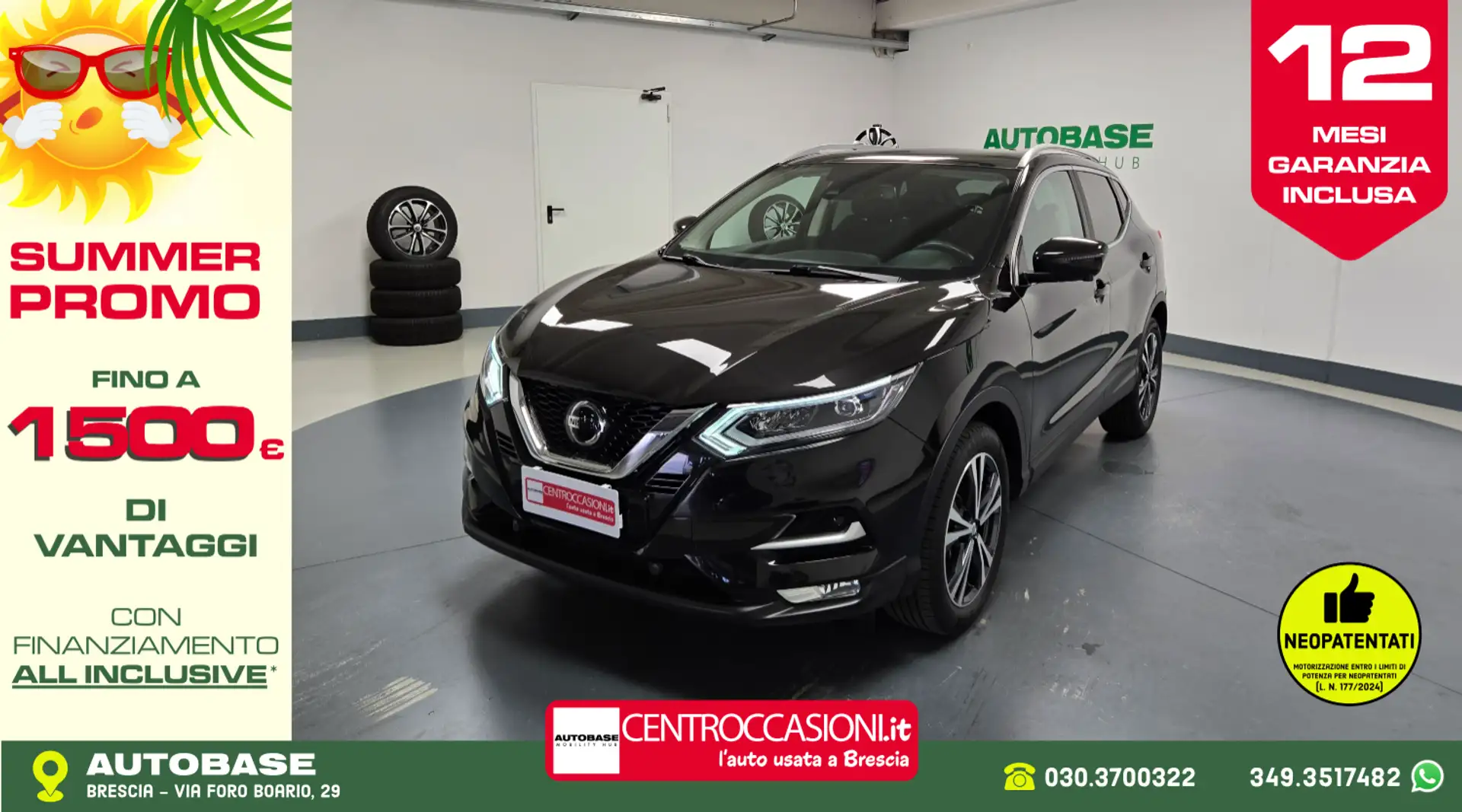 Nissan Qashqai 1.3 dig-t N-Connecta 140cv Nero - 1