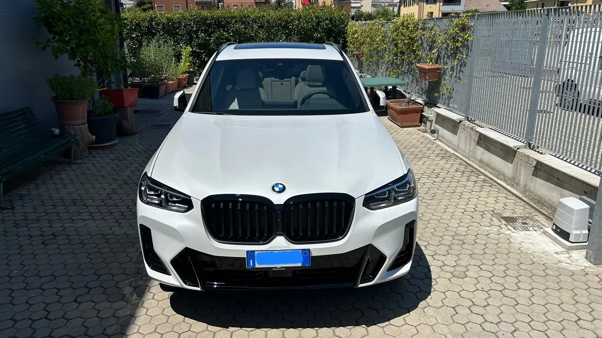 BMW X3 xdrive20d mhev 48V Msport auto Bianco - 2